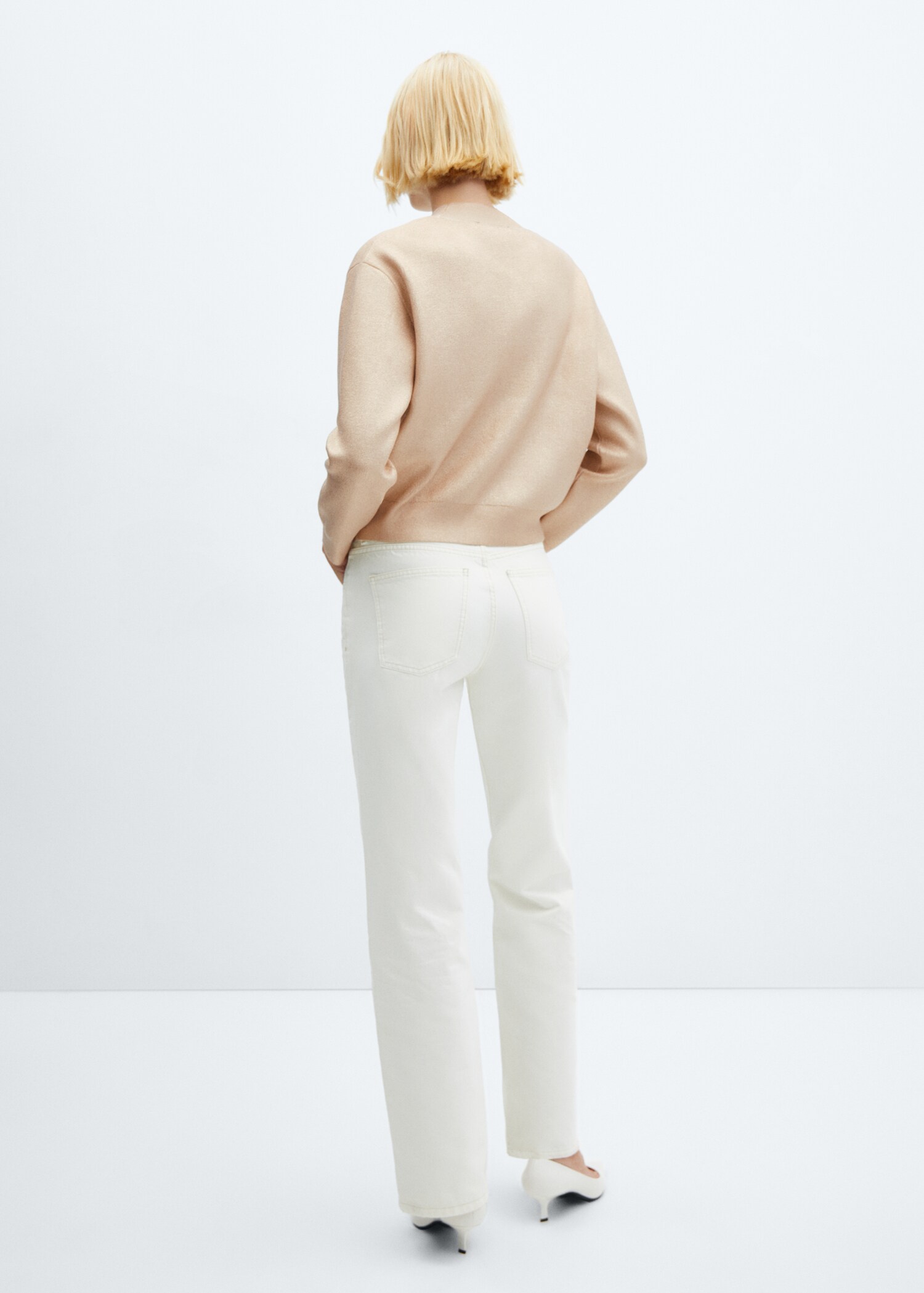 Foil round-neck sweater - Reverse of the article