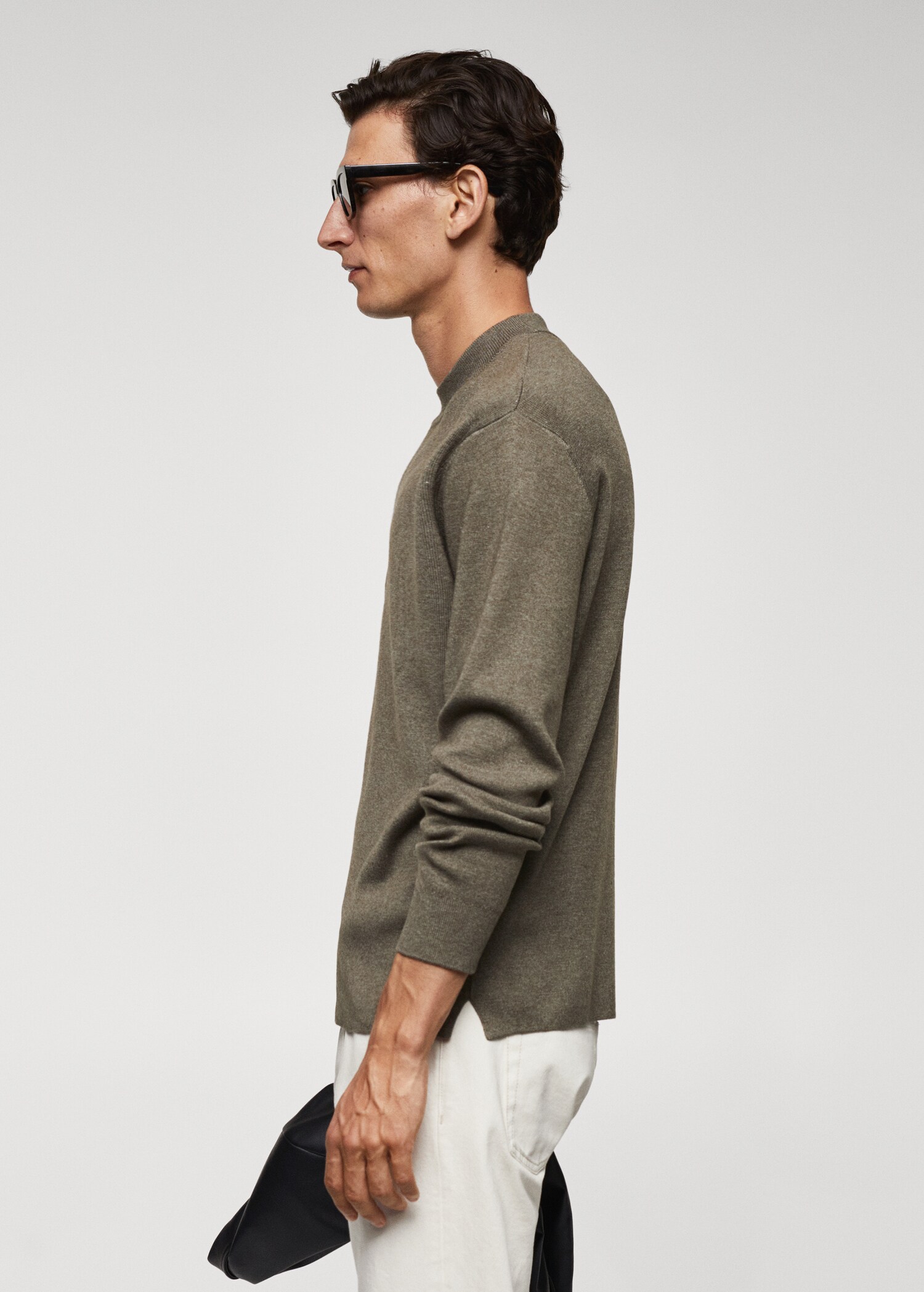 High collar wool sweater - Details of the article 2