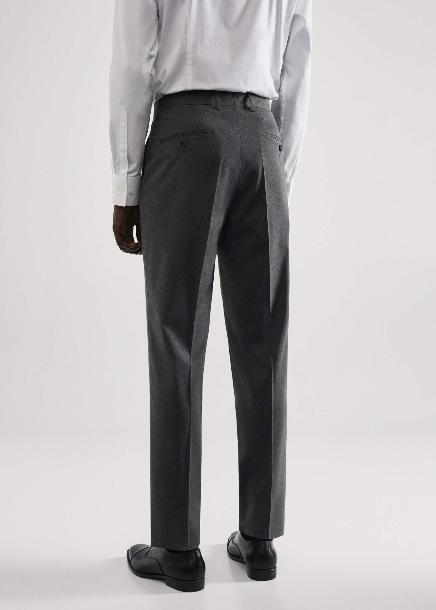 Pantaloni completo slim-fit tessuto comfort stretch - Retro dell'articolo