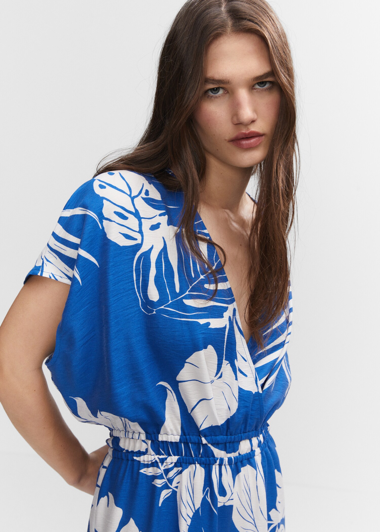 Tropical print jumpsuit - Детальніше про товар 1