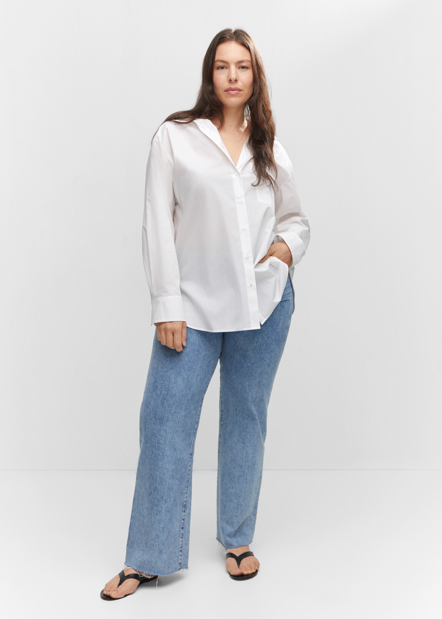 Oversized-Hemd mit Tasche - Detail des Artikels 3