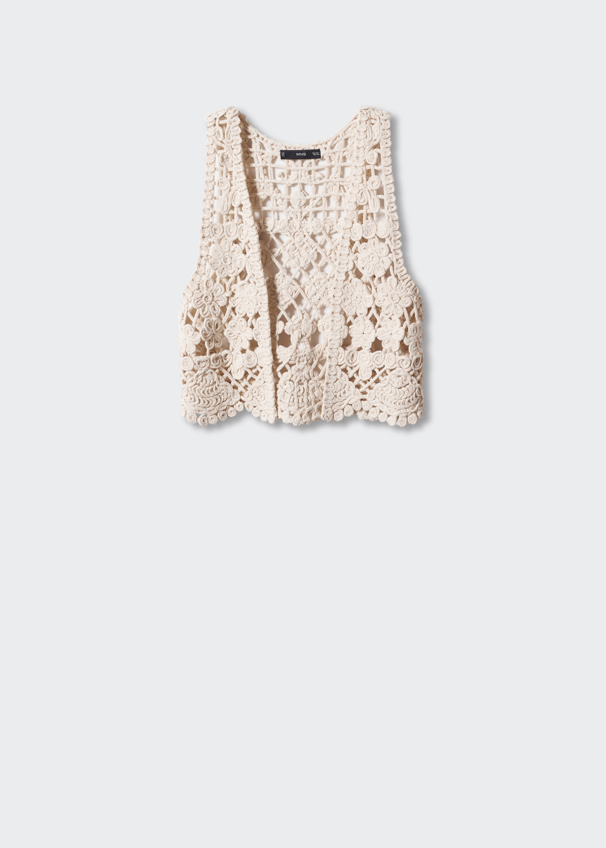 Chaleco Largo Chaleco Punto Mujer Mango Chaleco Largo Mango