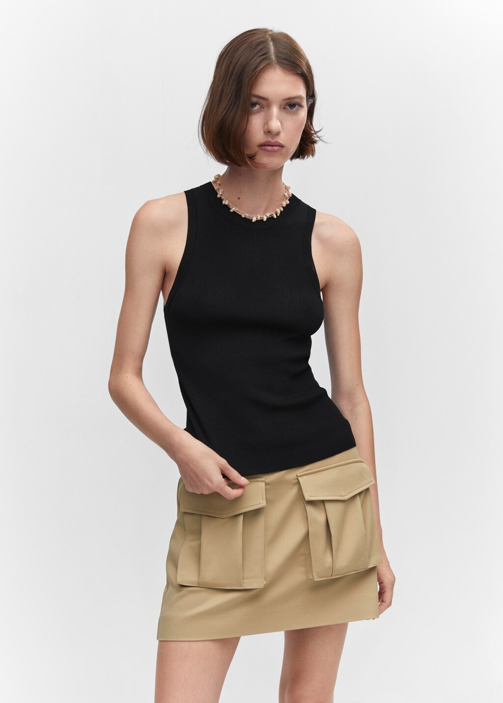 Ribbed knit top