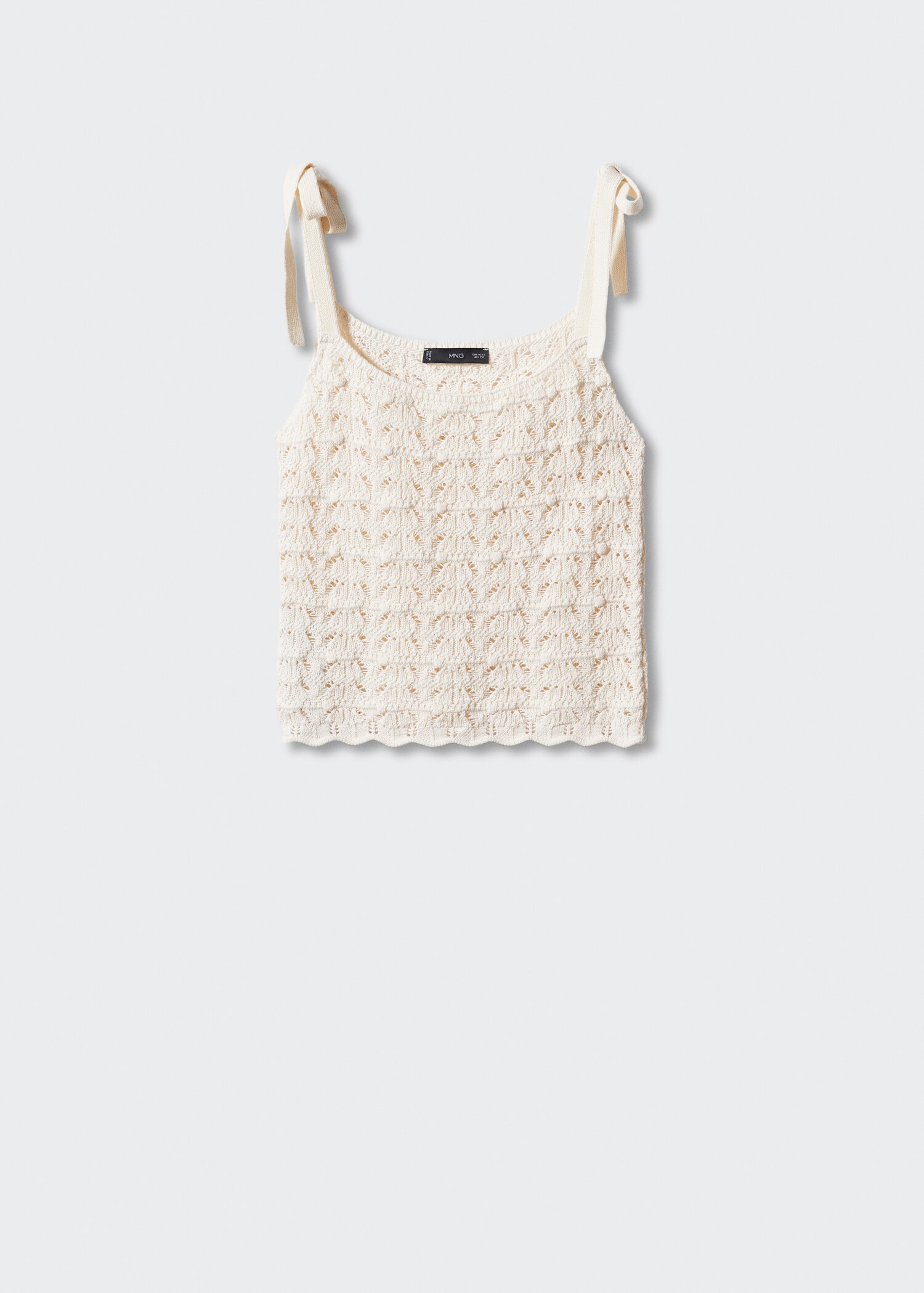 Crochet top with ties - Article without model