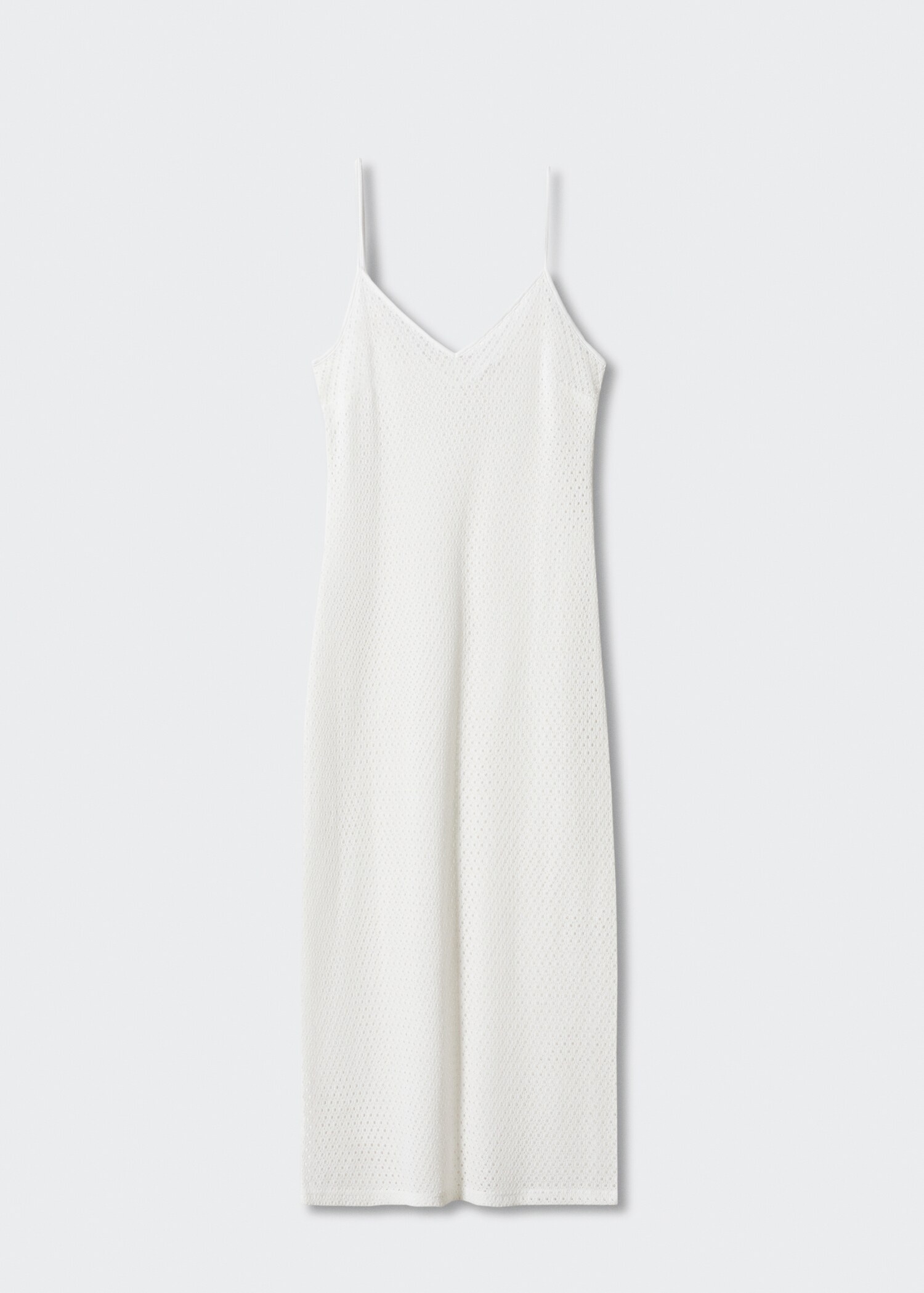 Robe longue maille ajourée - Article sans modèle