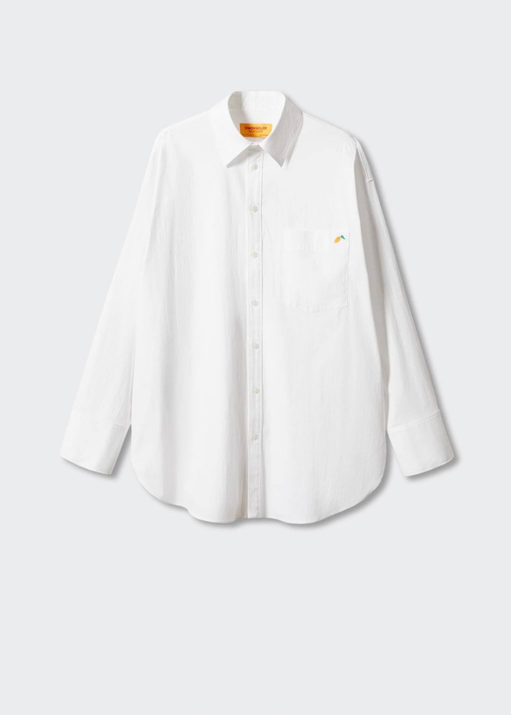 Camisa oversize detalle bordado Mujer MANGO Peru