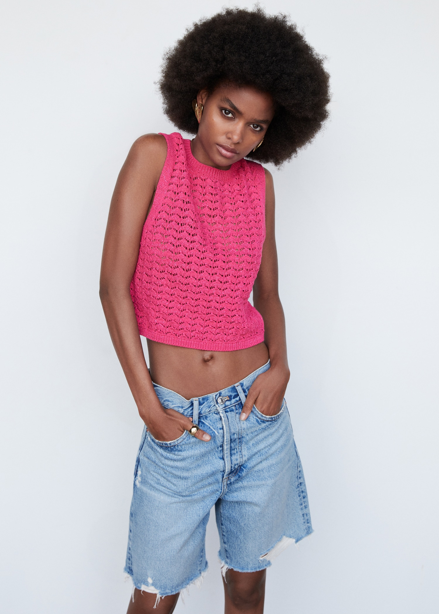 Crochet crop top - Medium plane