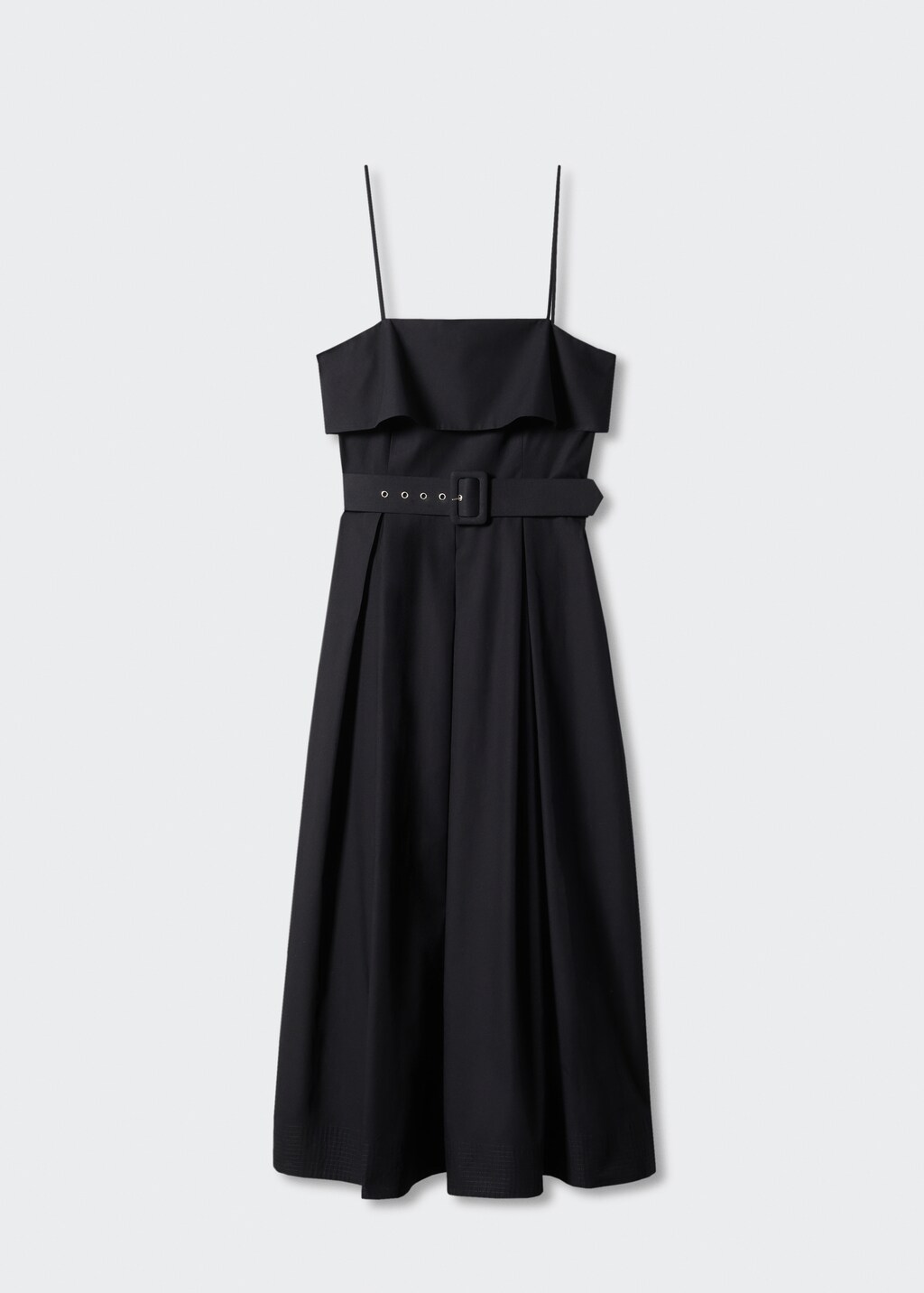 Robe longue a ceinture