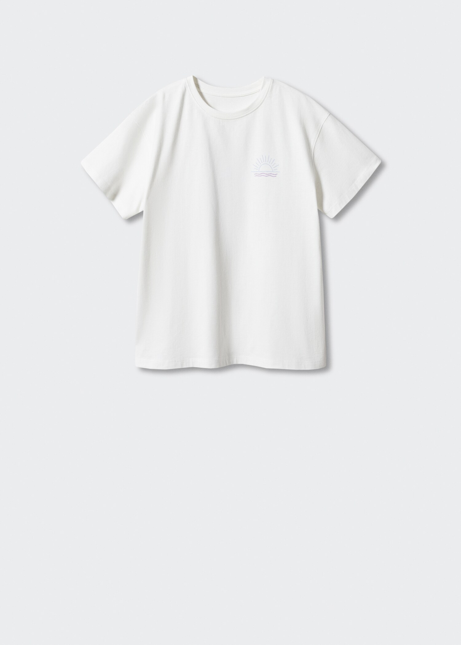 Printed cotton-blend T-shirt - Article without model