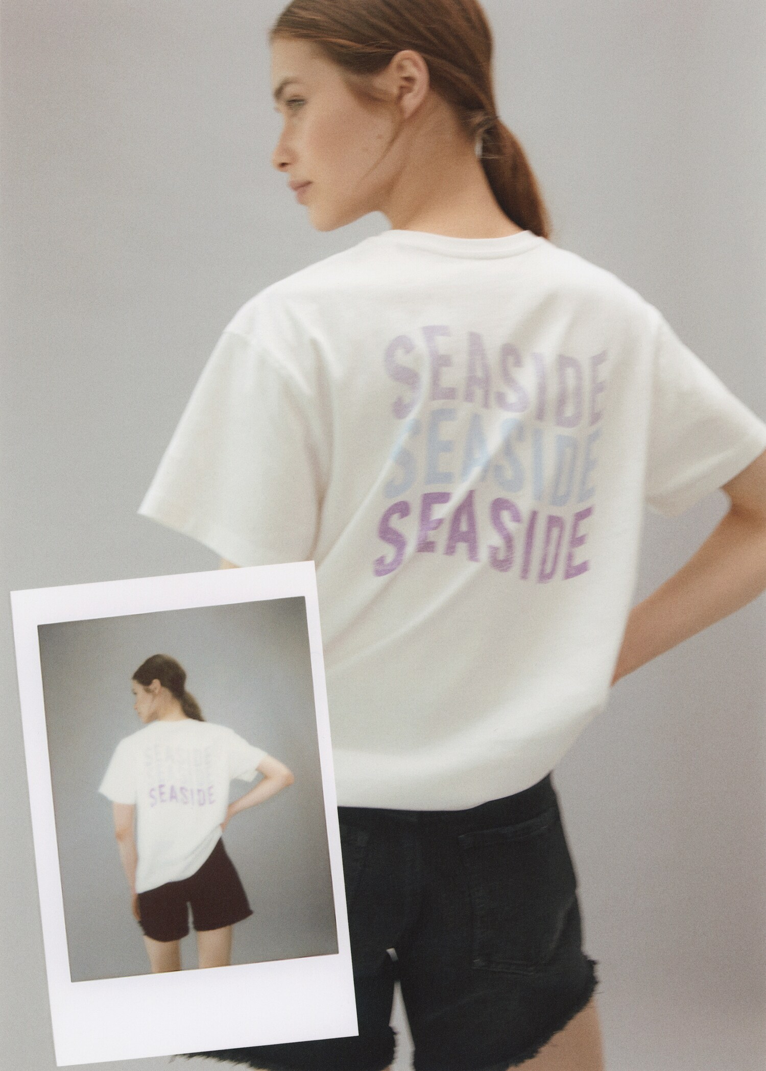 Printed cotton-blend T-shirt - Details of the article 5