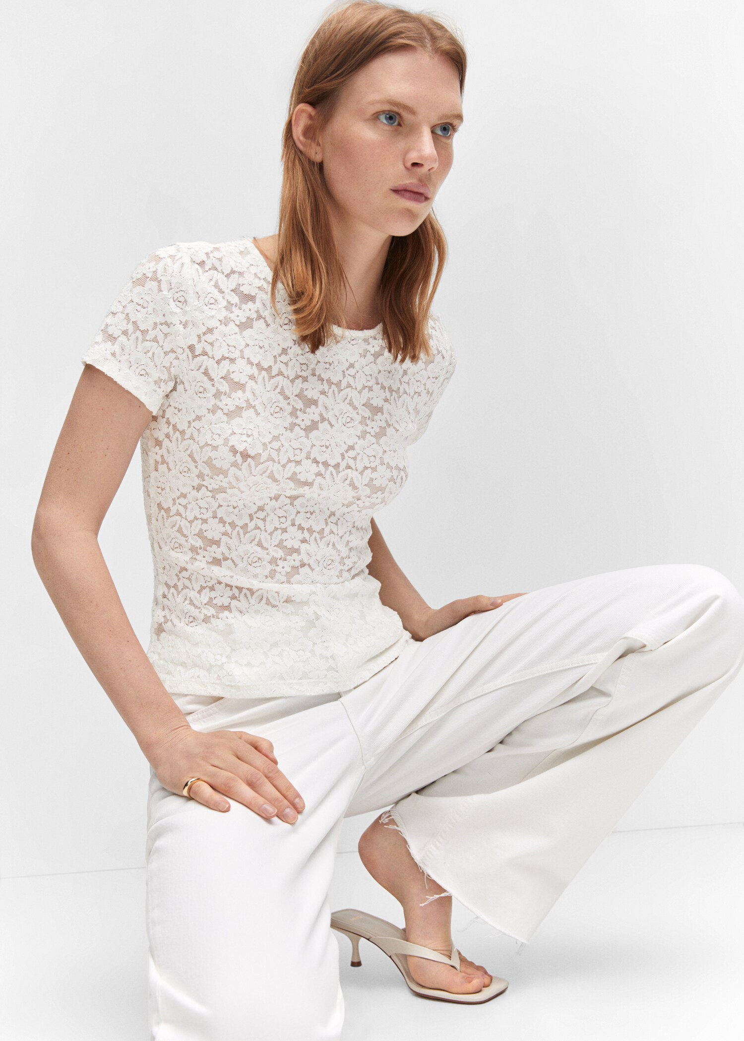 Guipure T-shirt - Details of the article 2
