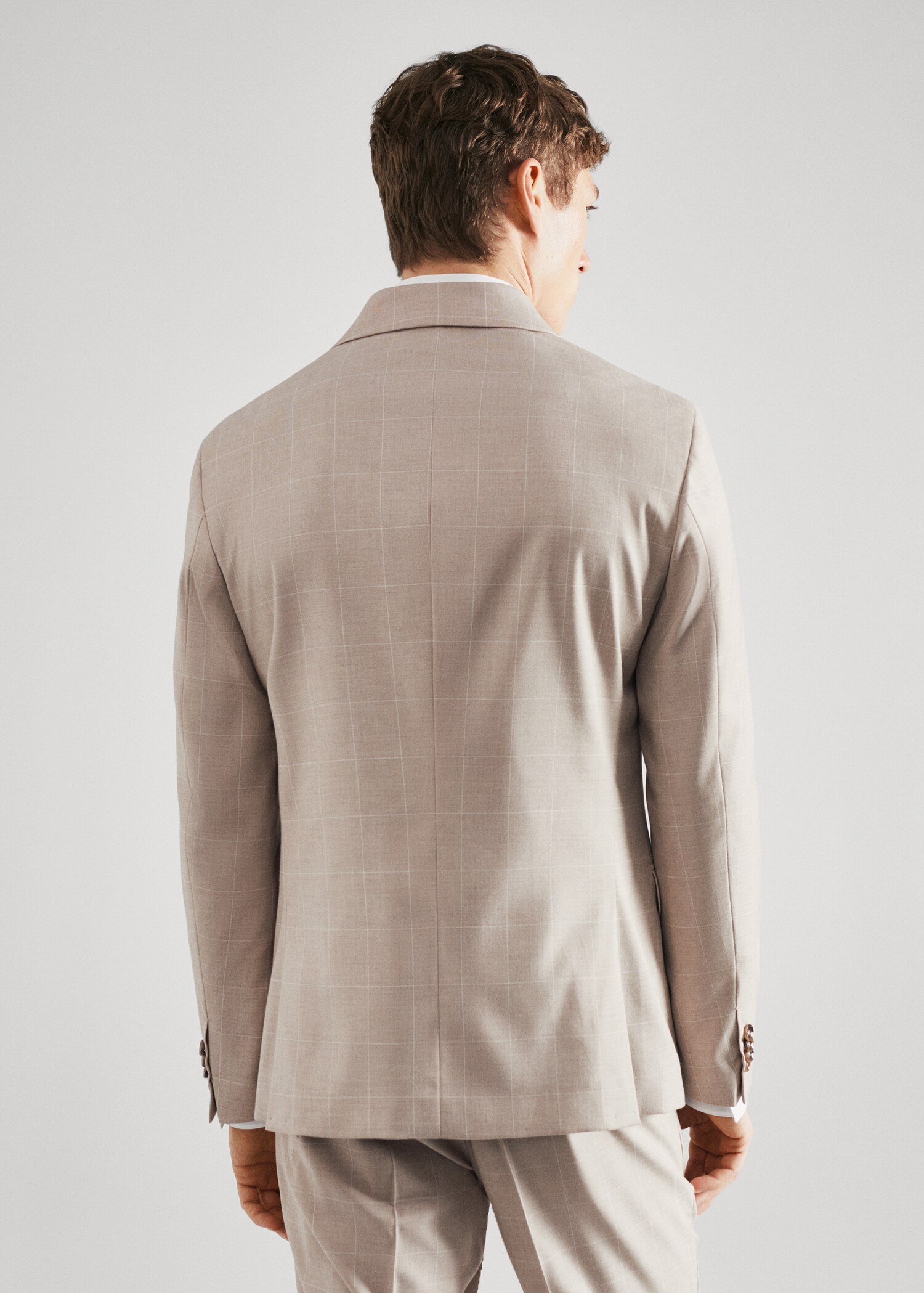 Veste costume carreaux super slim-fit - Verso de l’article