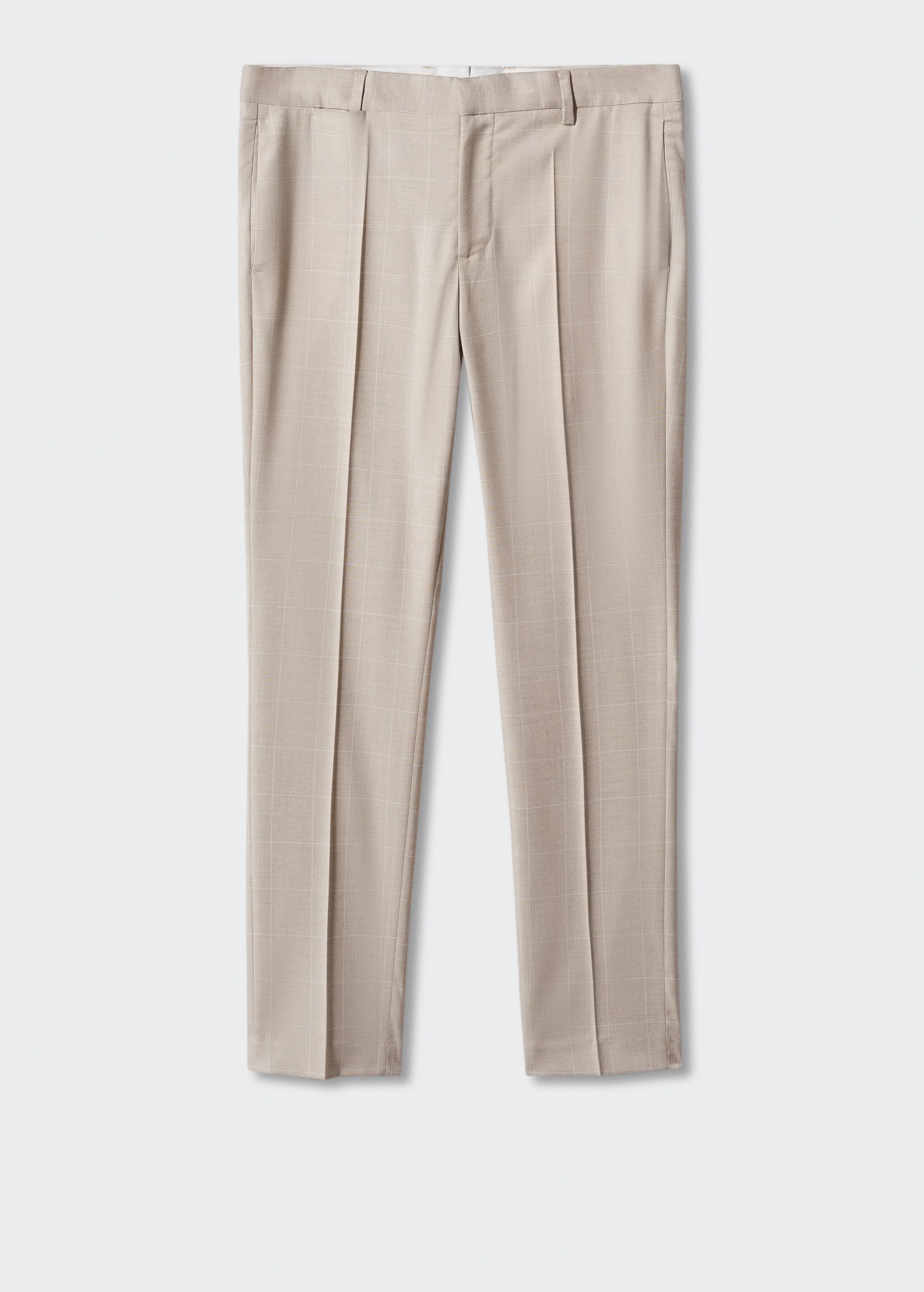 Spodnie garniturowe super slim fit w kratę - Artykuł bez modela/modelki