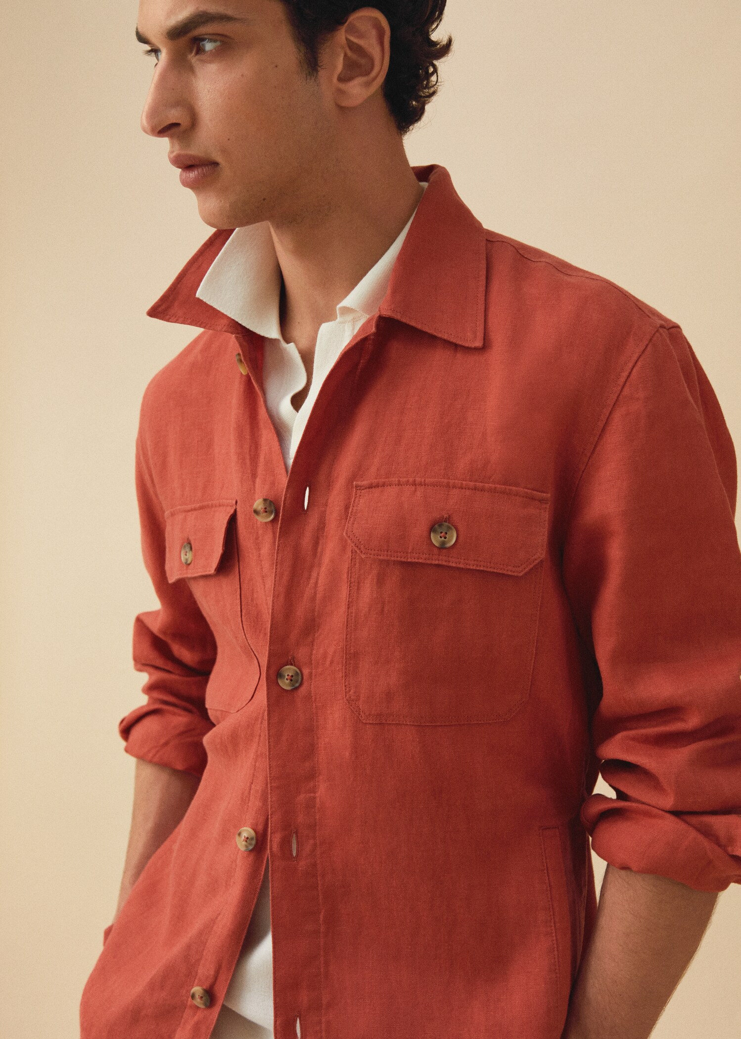 Sobrecamisa 100% lino regular fit - Detalle del artículo 5