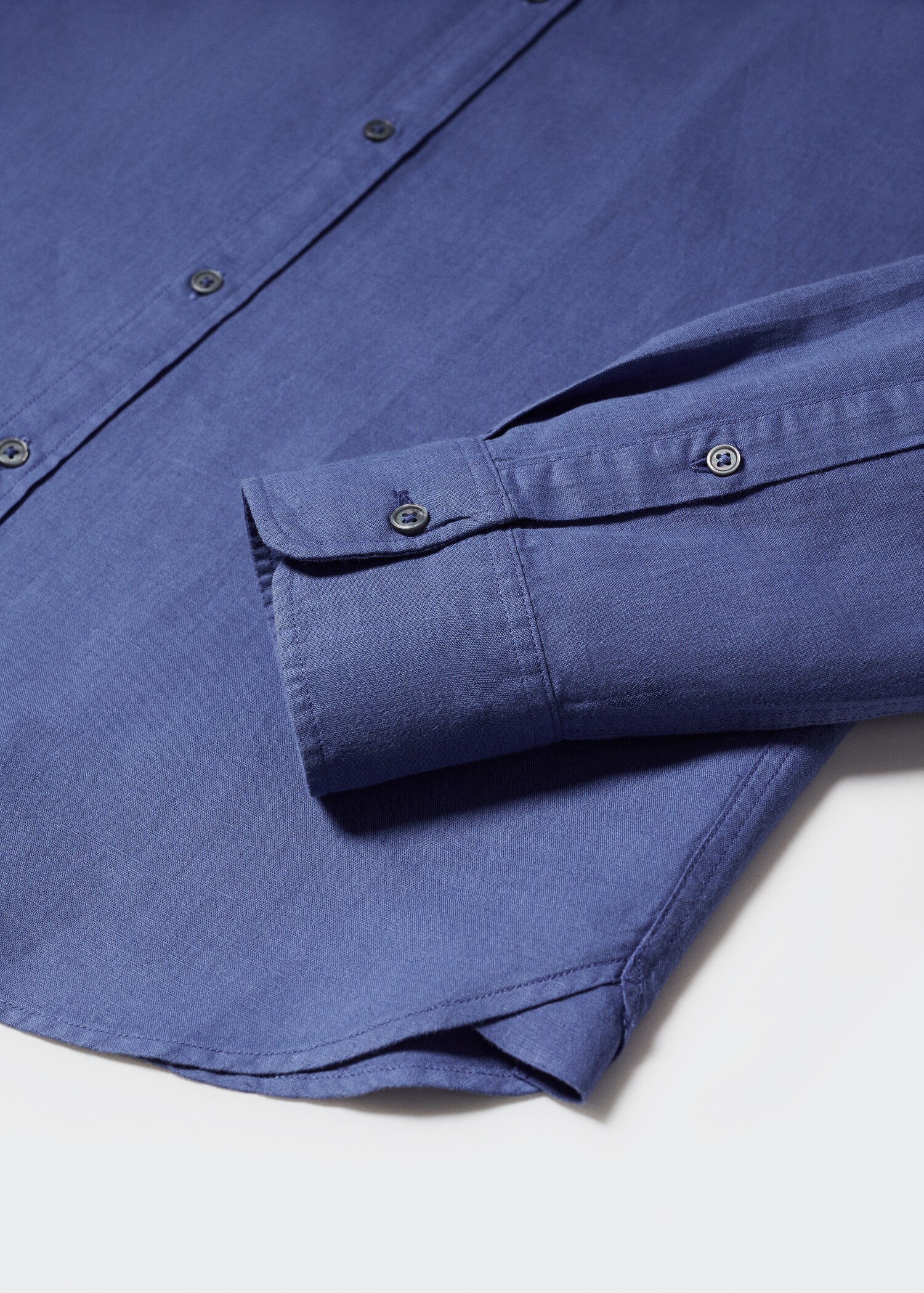 Camisa regular fit lino algodón - Detalle del artículo 8