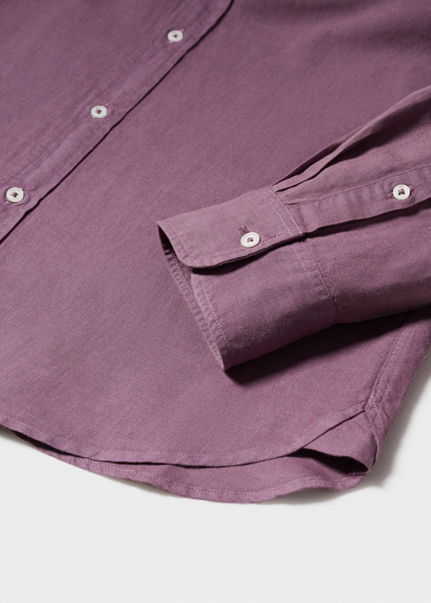 Camisa regular fit lino algodón - Detalle del artículo 8