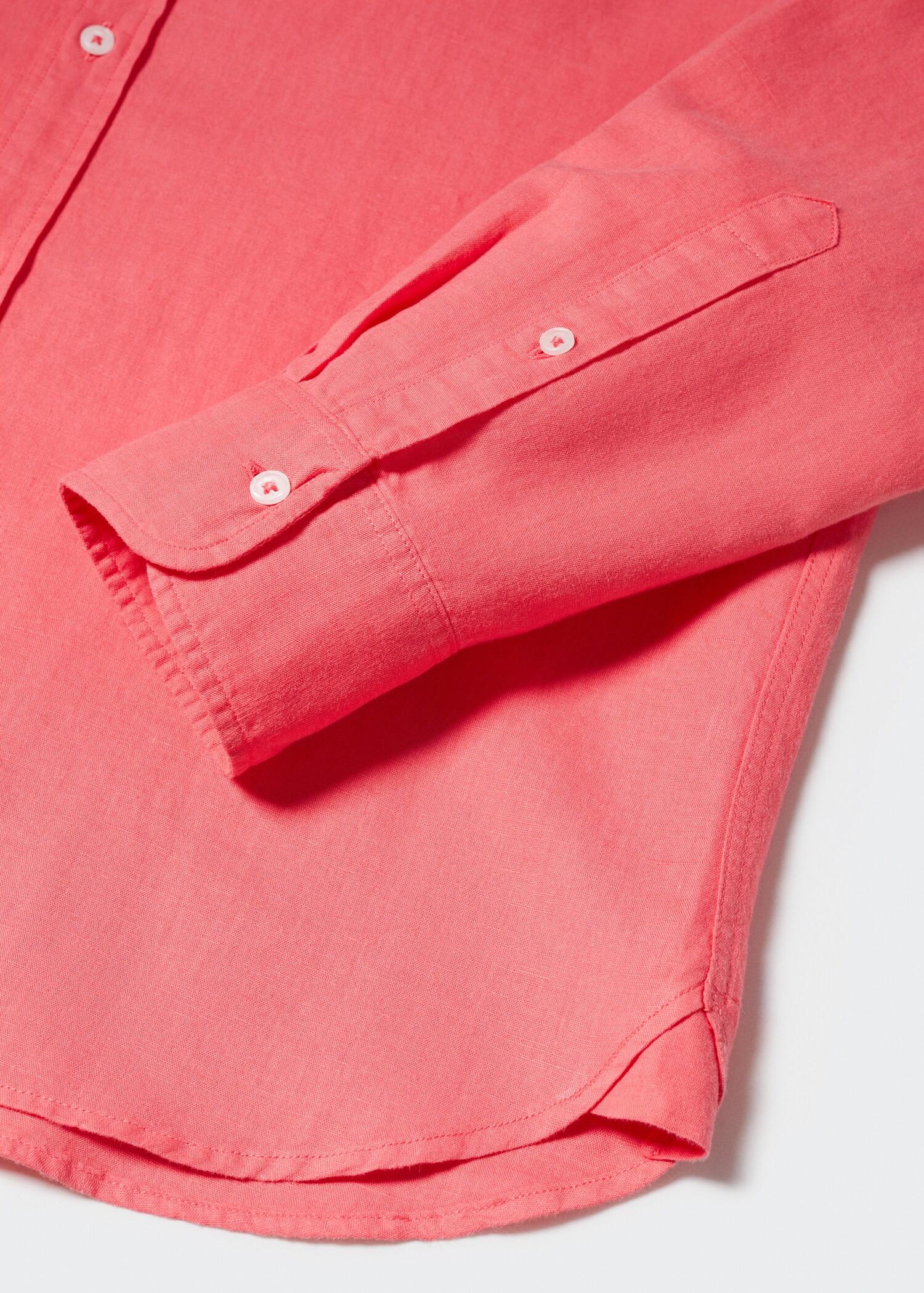 Camisa regular fit lino algodón - Detalle del artículo 8