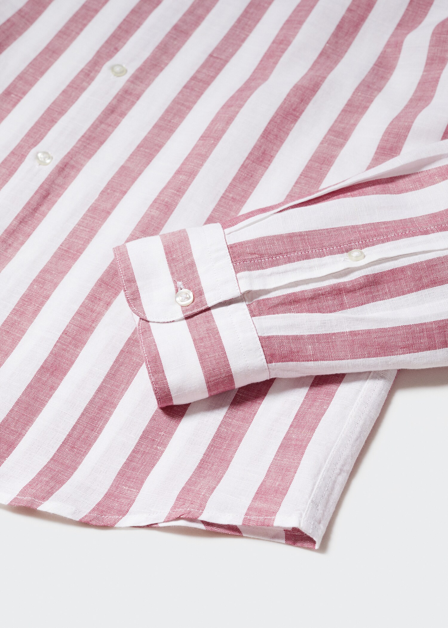 Camisa regular fit lino rayas  - Detalle del artículo 8