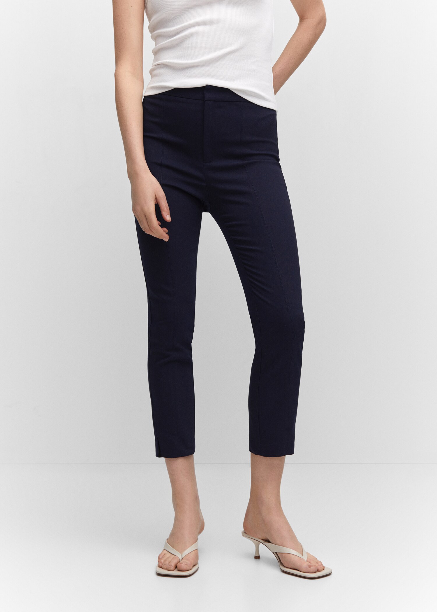 Crop skinny trousers - Medium plane