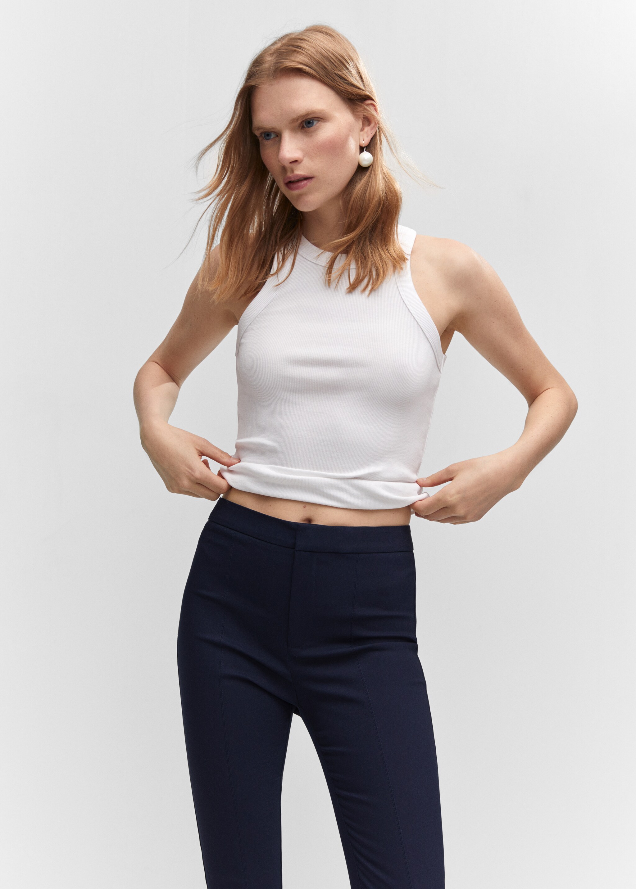 Crop skinny trousers - Details of the article 1