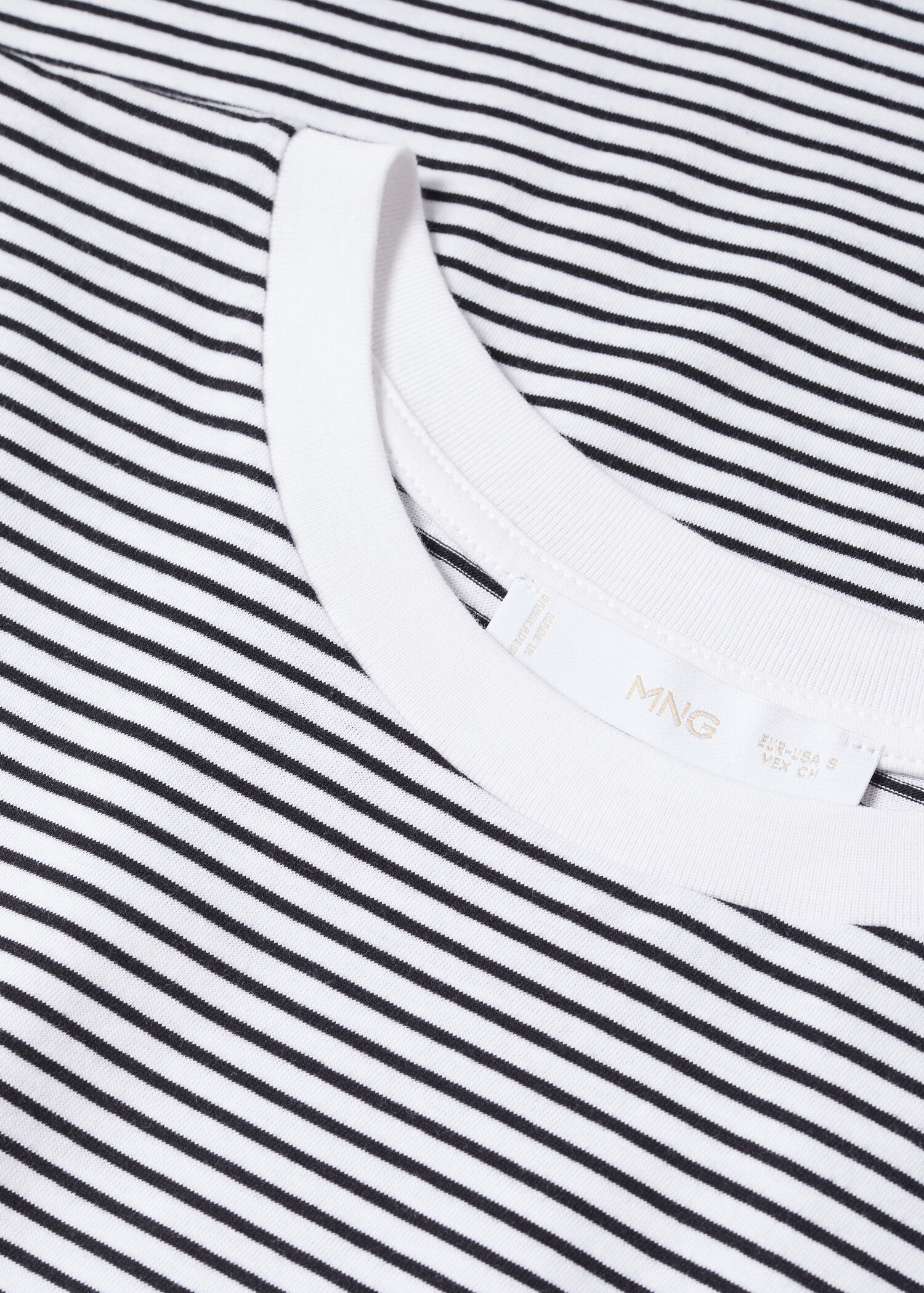T-shirt coton à rayures - Détail de l'article 8