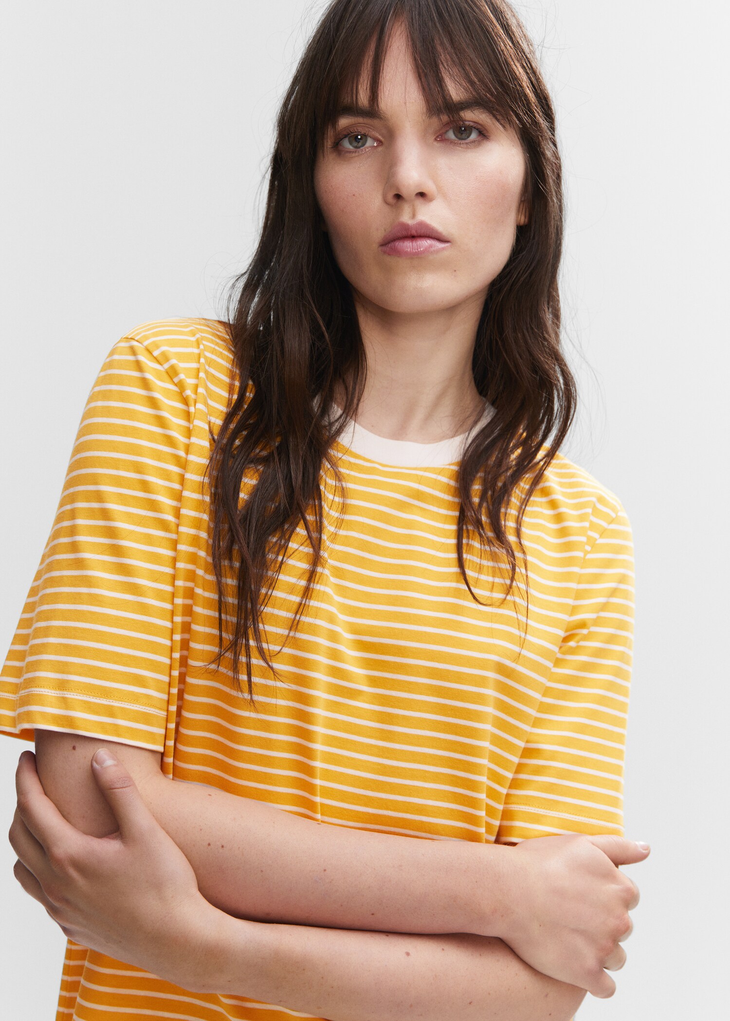 T-shirt coton à rayures - Détail de l'article 1