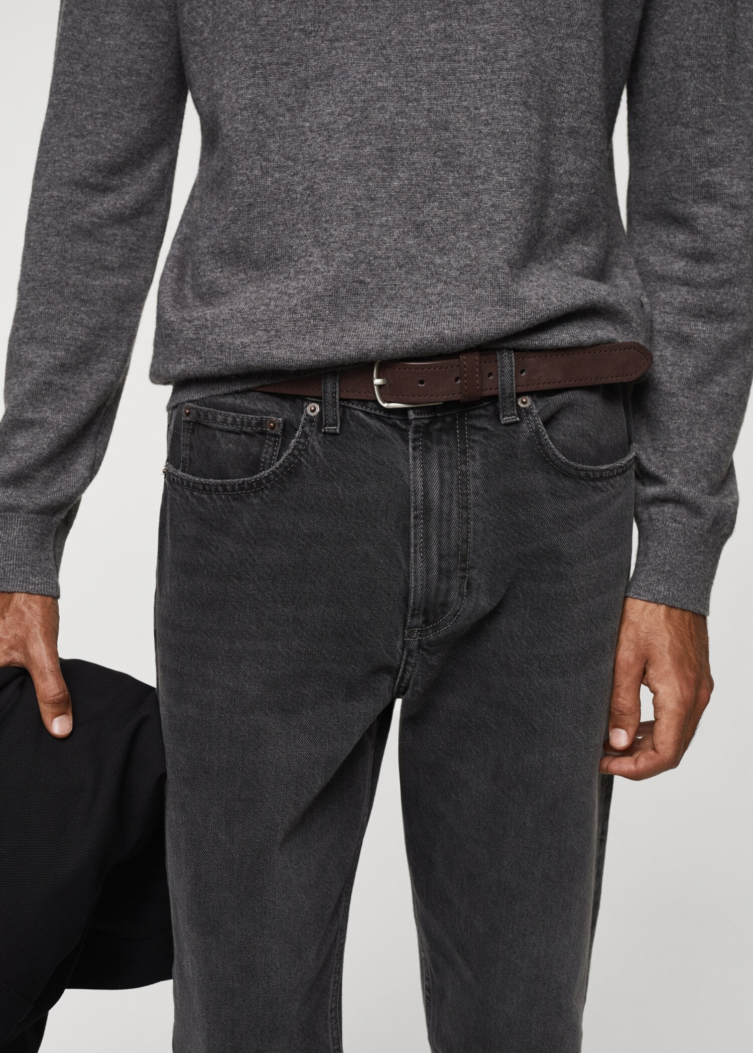 Suede leather belt - Details of the article 9