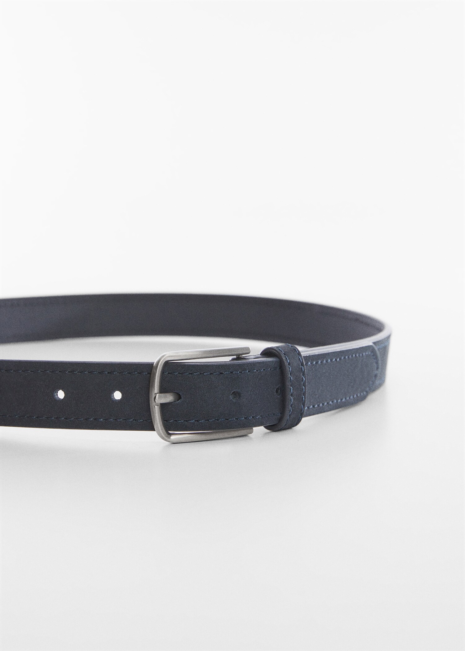 Suede leather belt - Medium plane