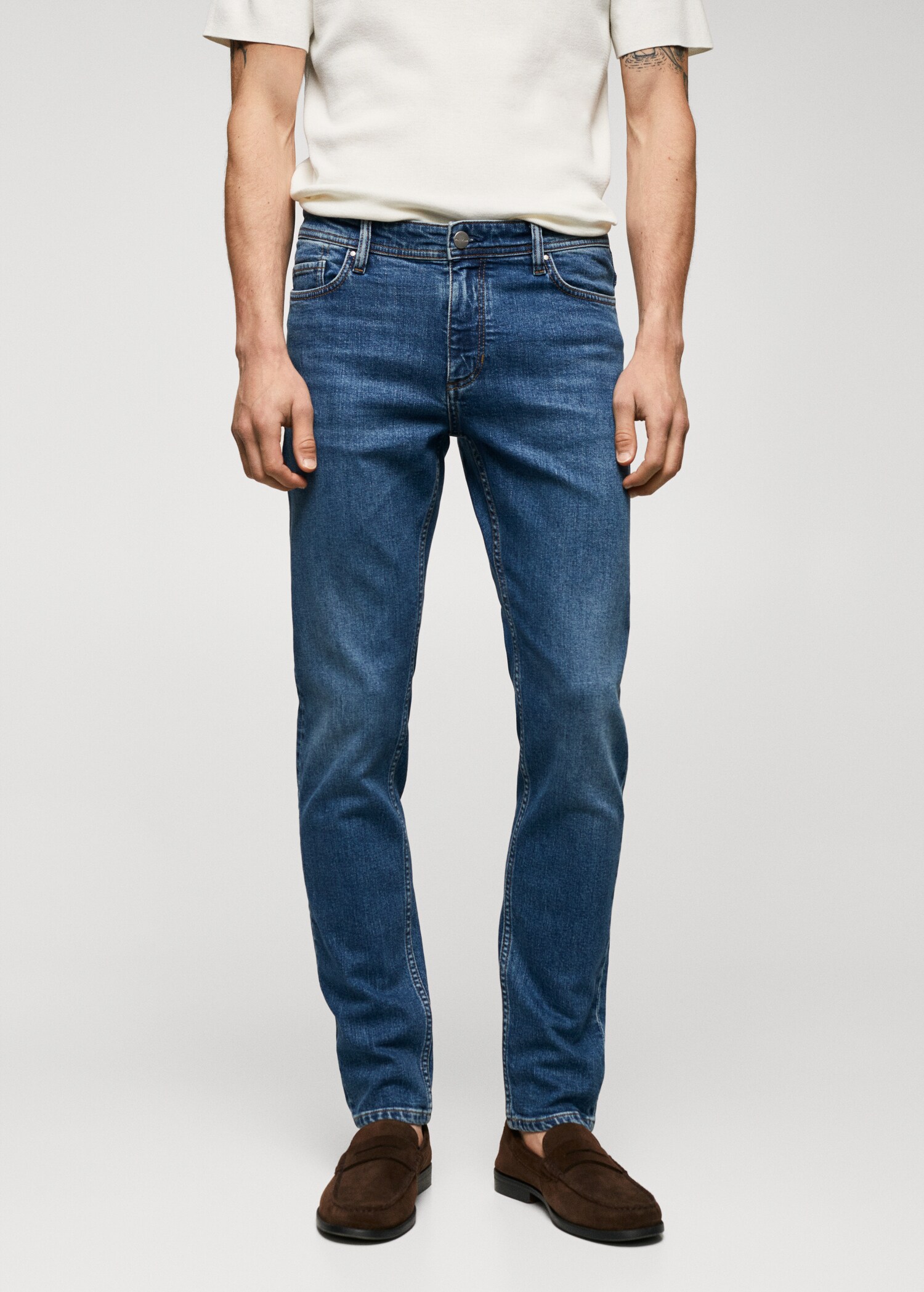 Jan slim-fit jeans - Medium plane