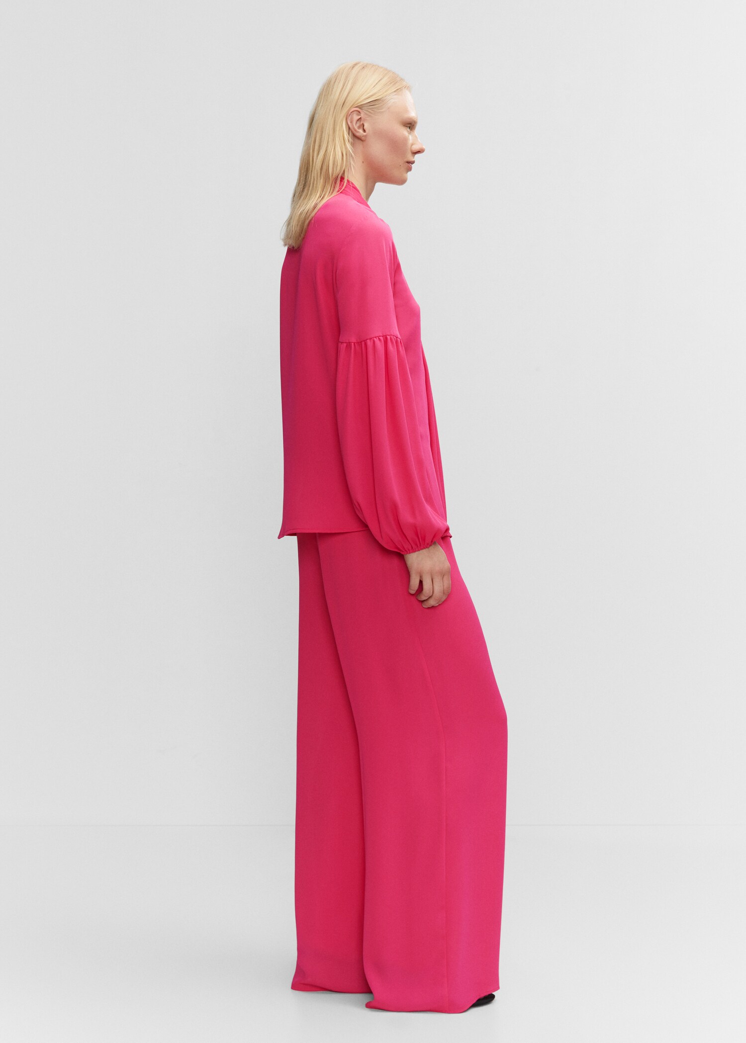 Blouse lavallière manches bouffantes - Détail de l'article 4