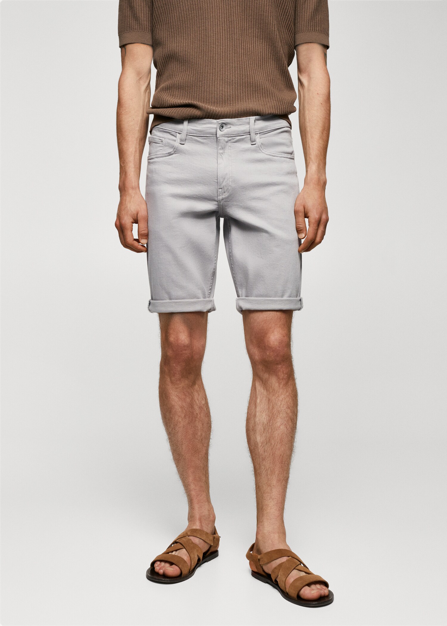 Bermuda denim slim fit - Piano medio