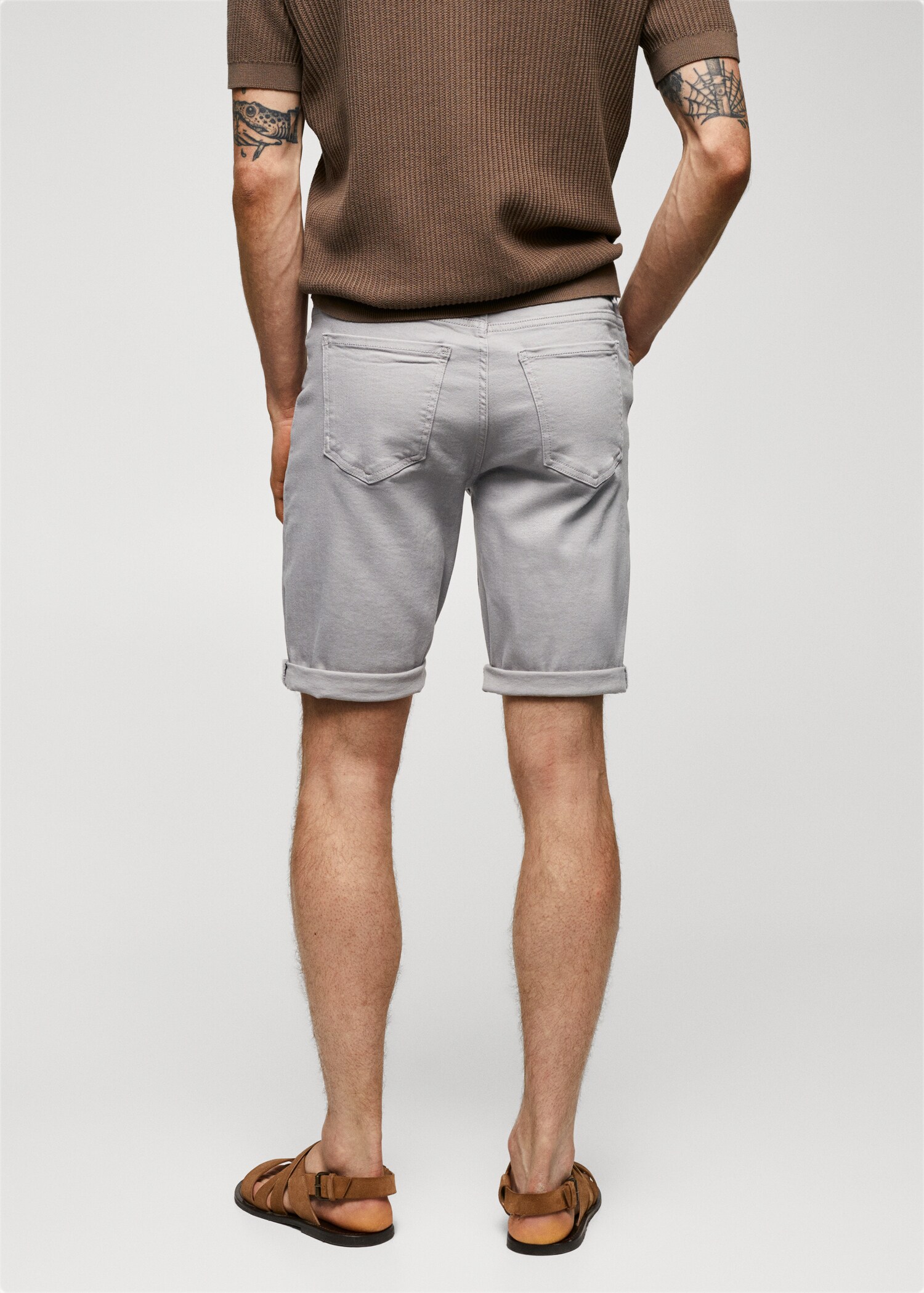 Bermuda denim slim fit - Retro dell'articolo