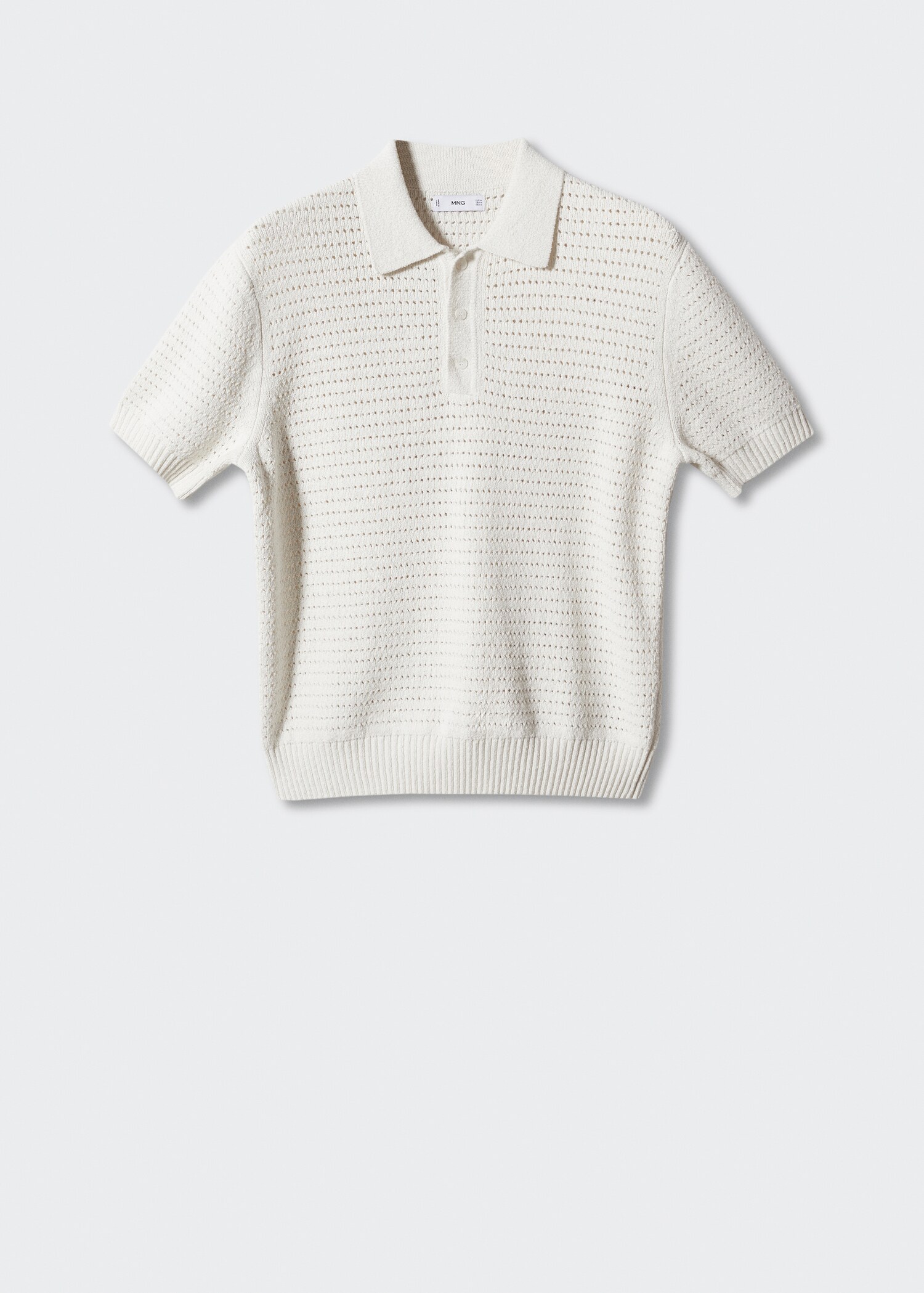 Polo maille coton ajouré - Article sans modèle
