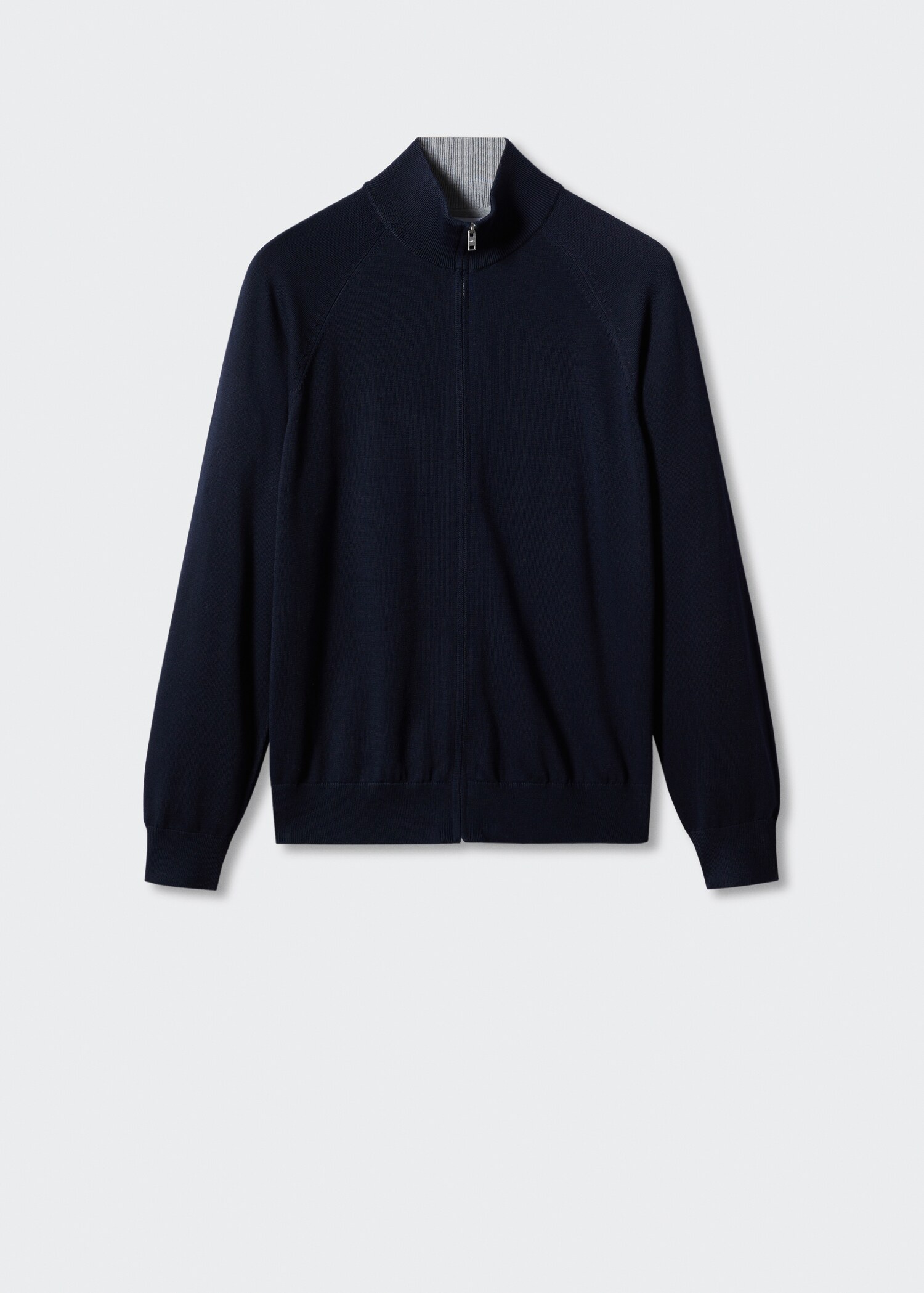 Zipped cotton cardigan - Товар без моделі