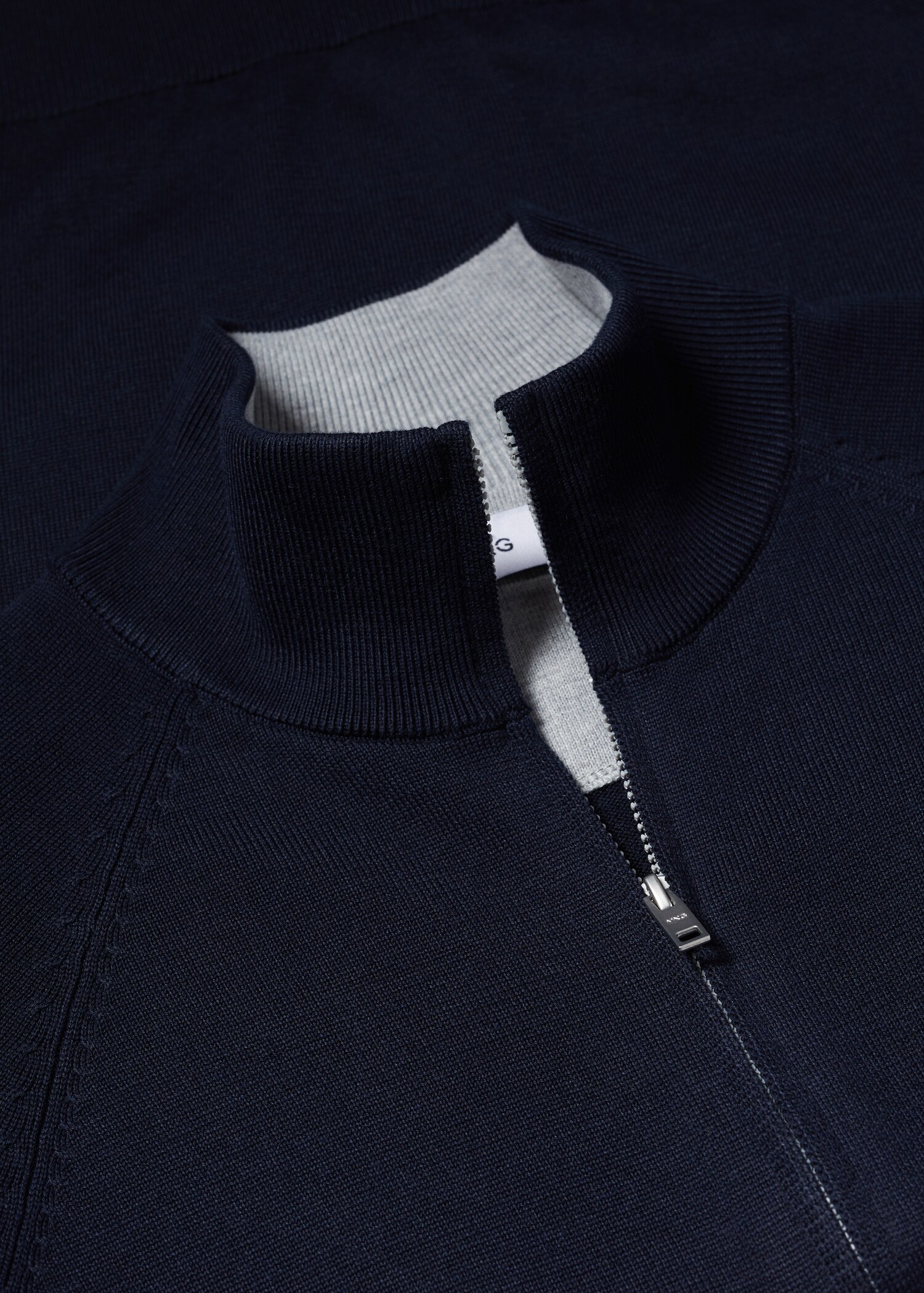 Zipped cotton cardigan - Детальніше про товар 8