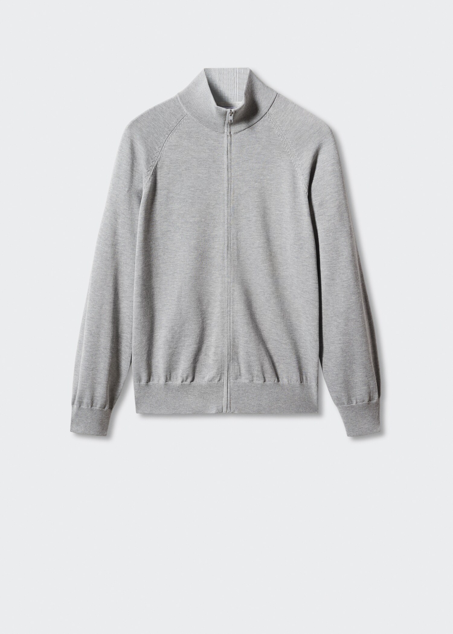 Zipped cotton cardigan - Товар без моделі