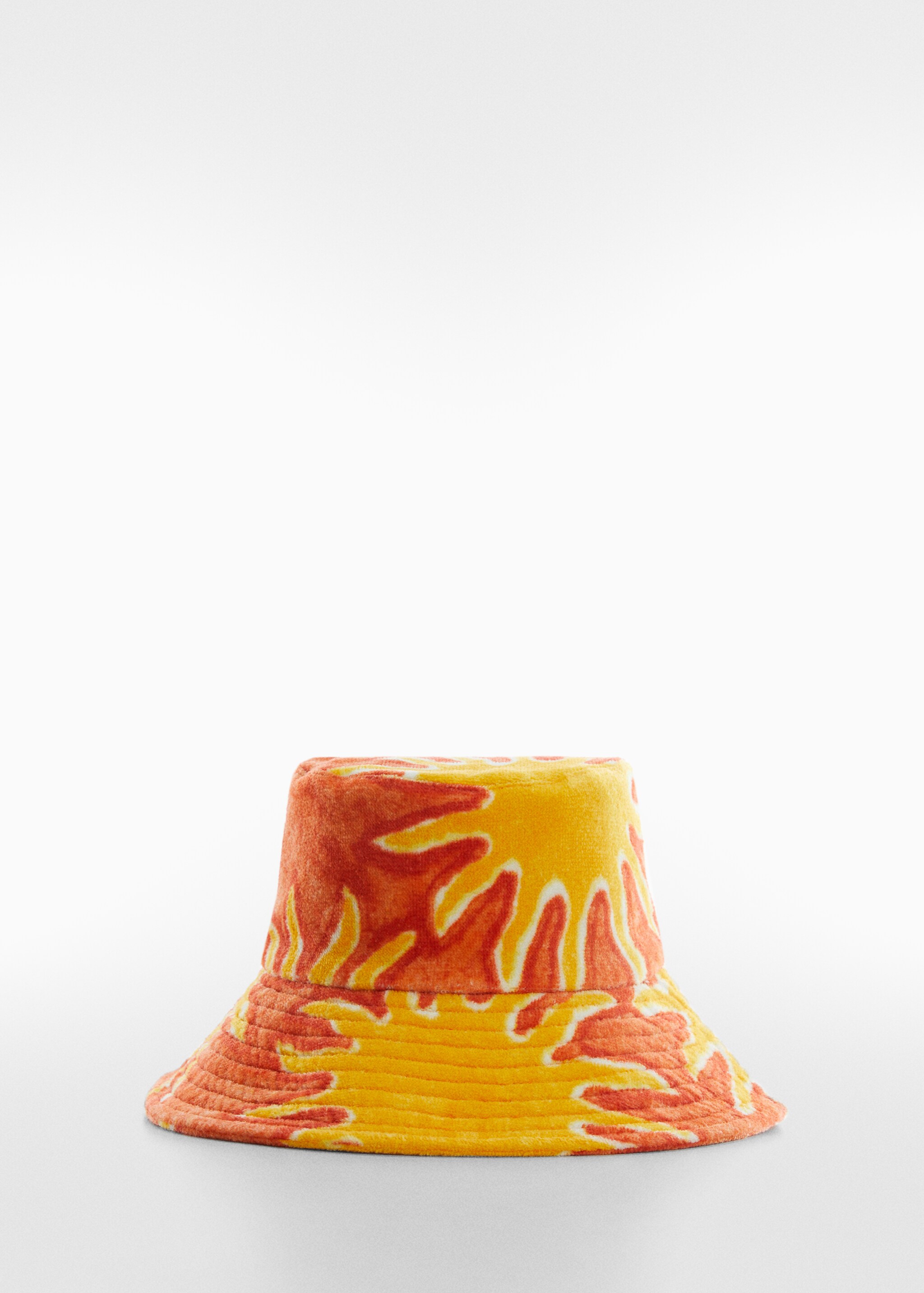 Printed terry cloth bucket hat - Article without model