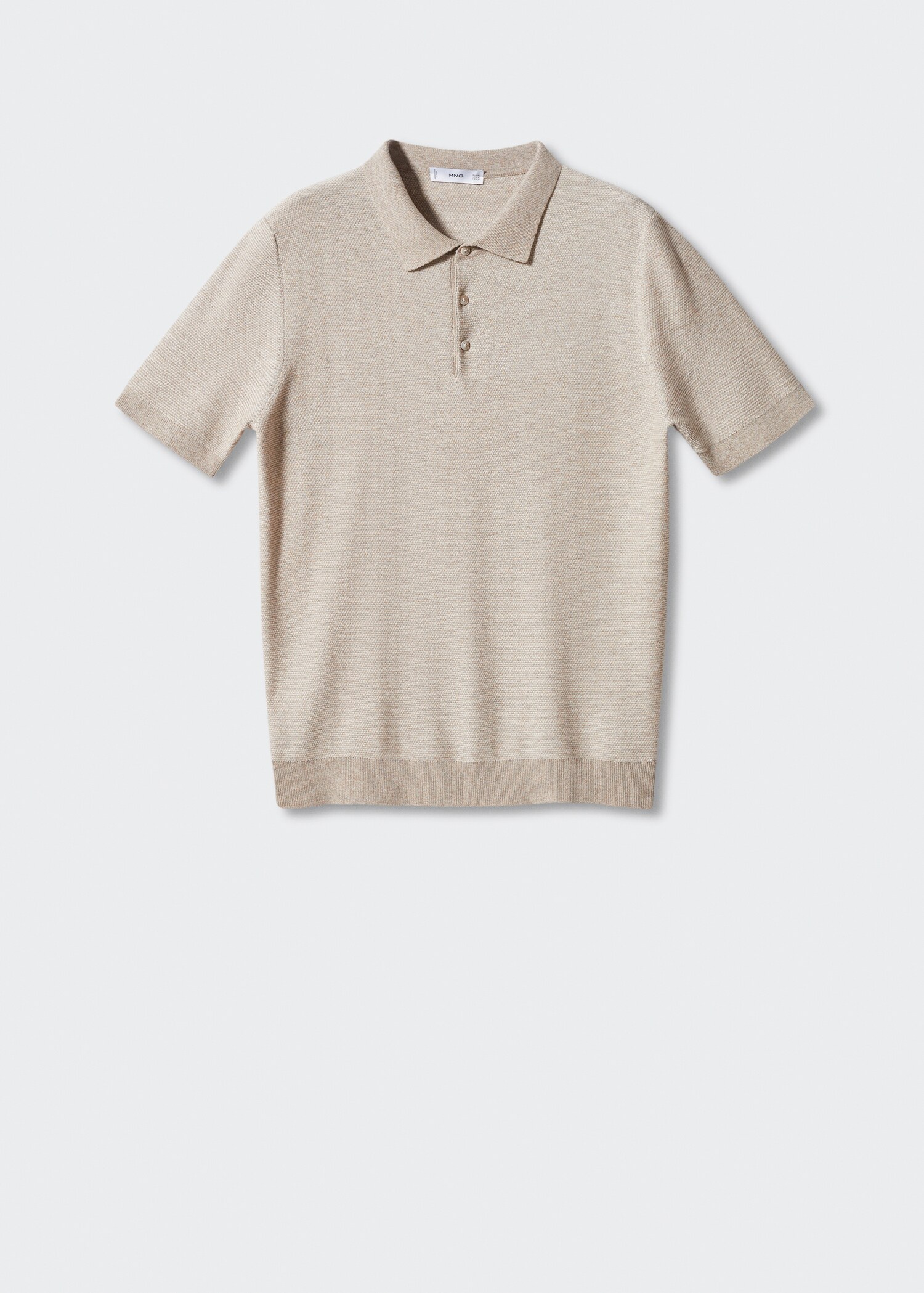Patterned cotton polo shirt - Article without model