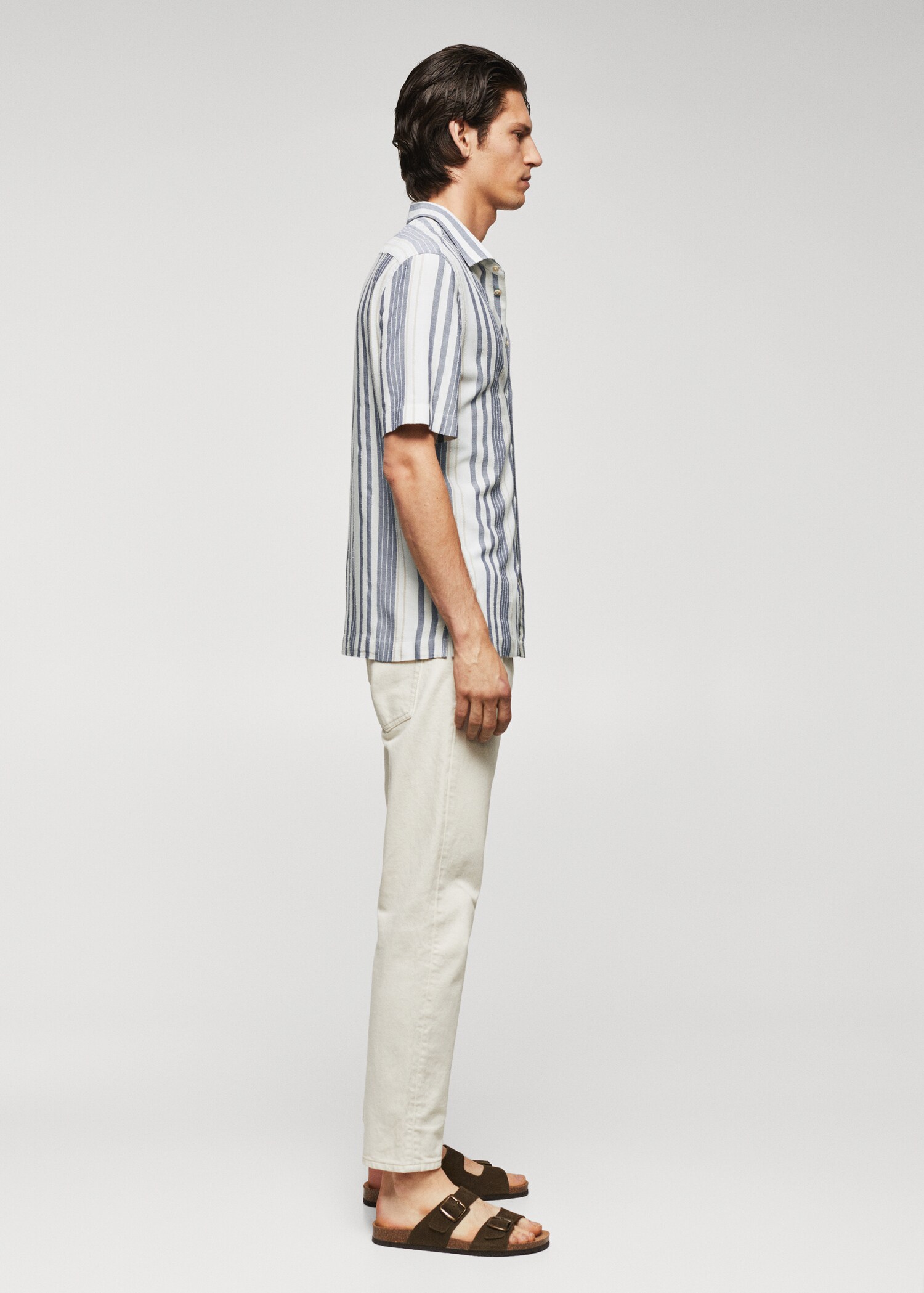 Striped slim-fit shirt - Details of the article 2