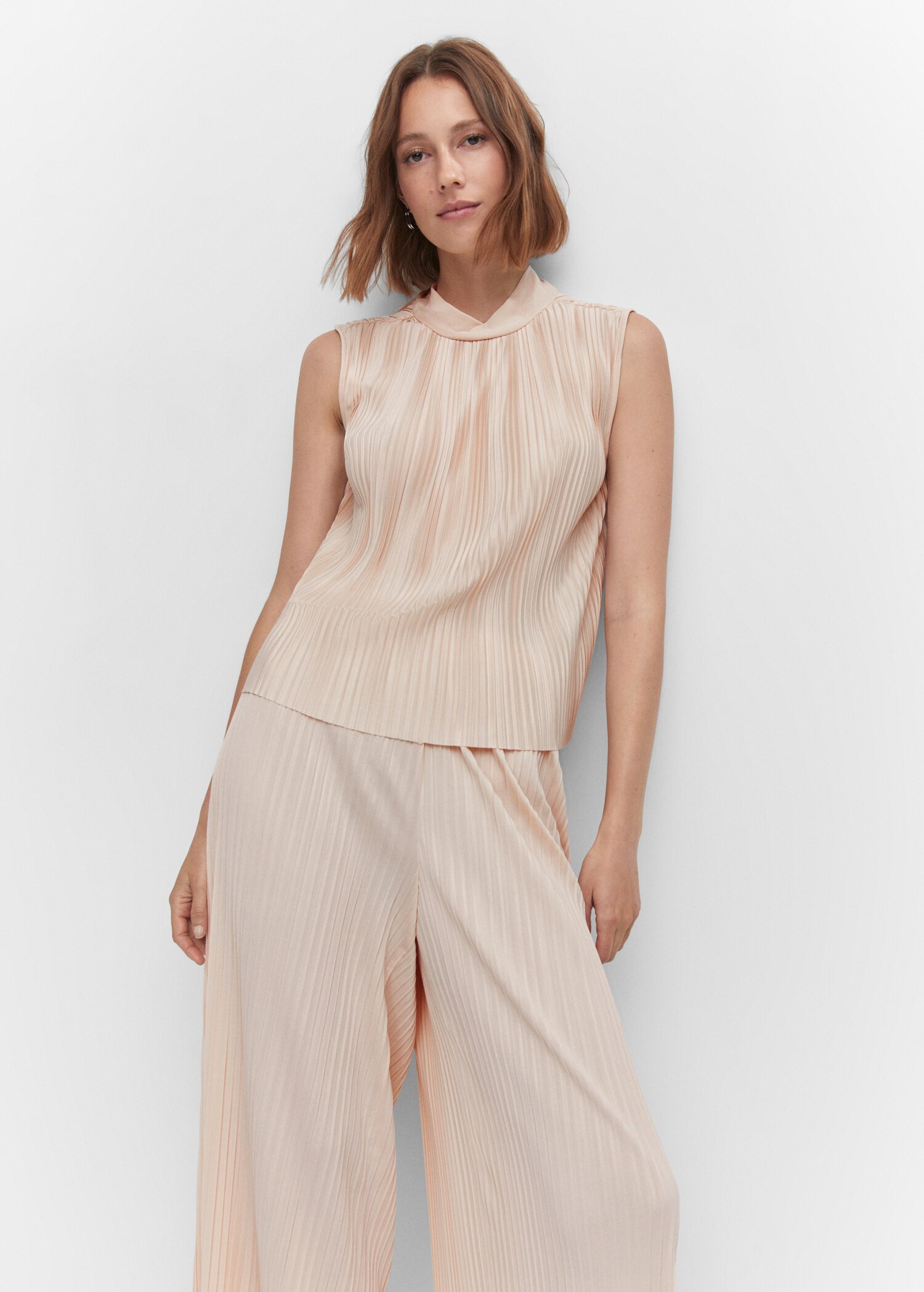 Pleated bow top - Medium plane