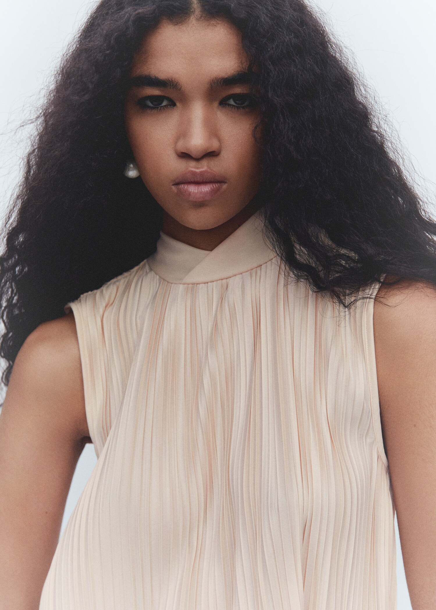 Pleated bow top - Details of the article 6