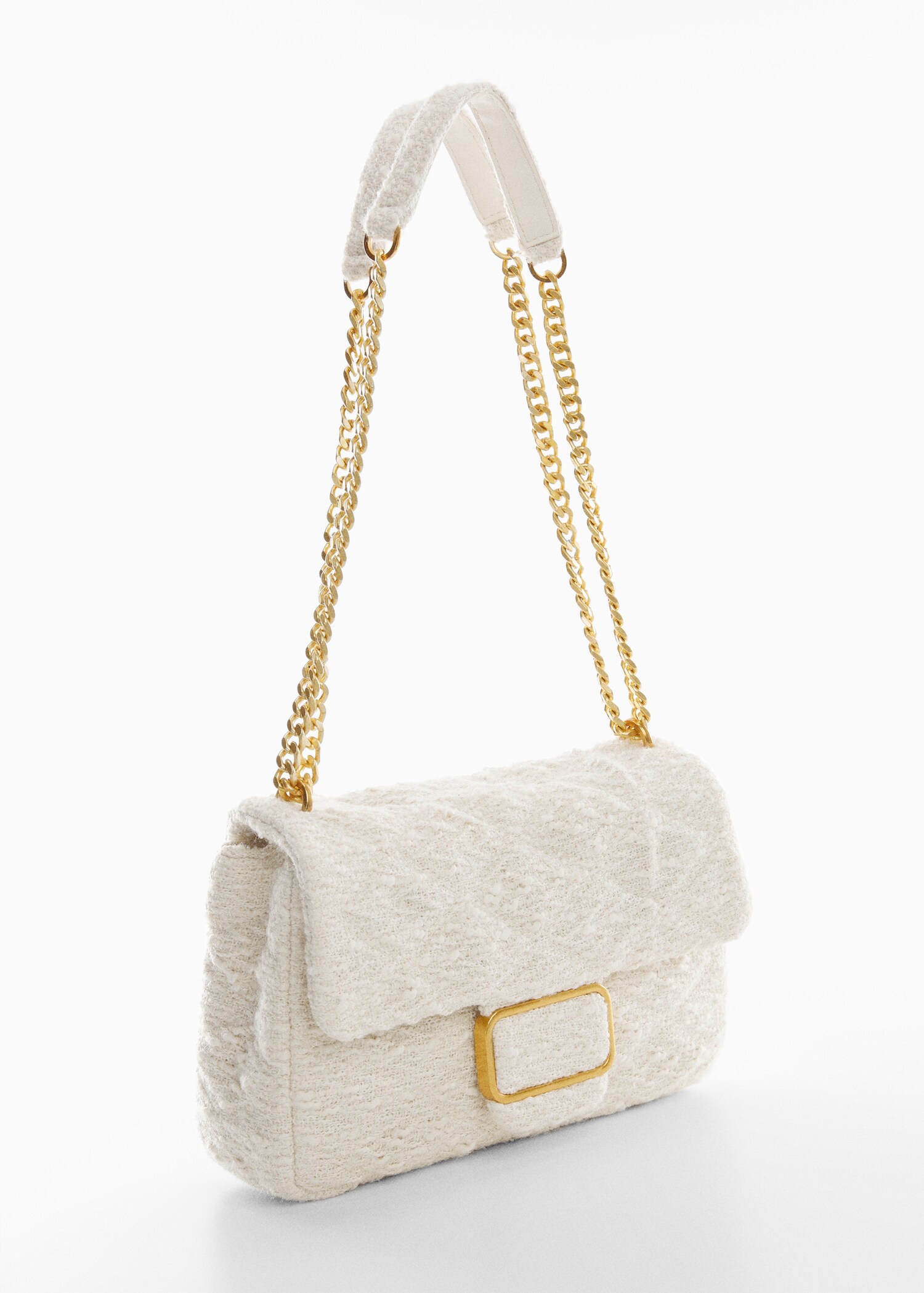 Textured chain bag - Medium plane