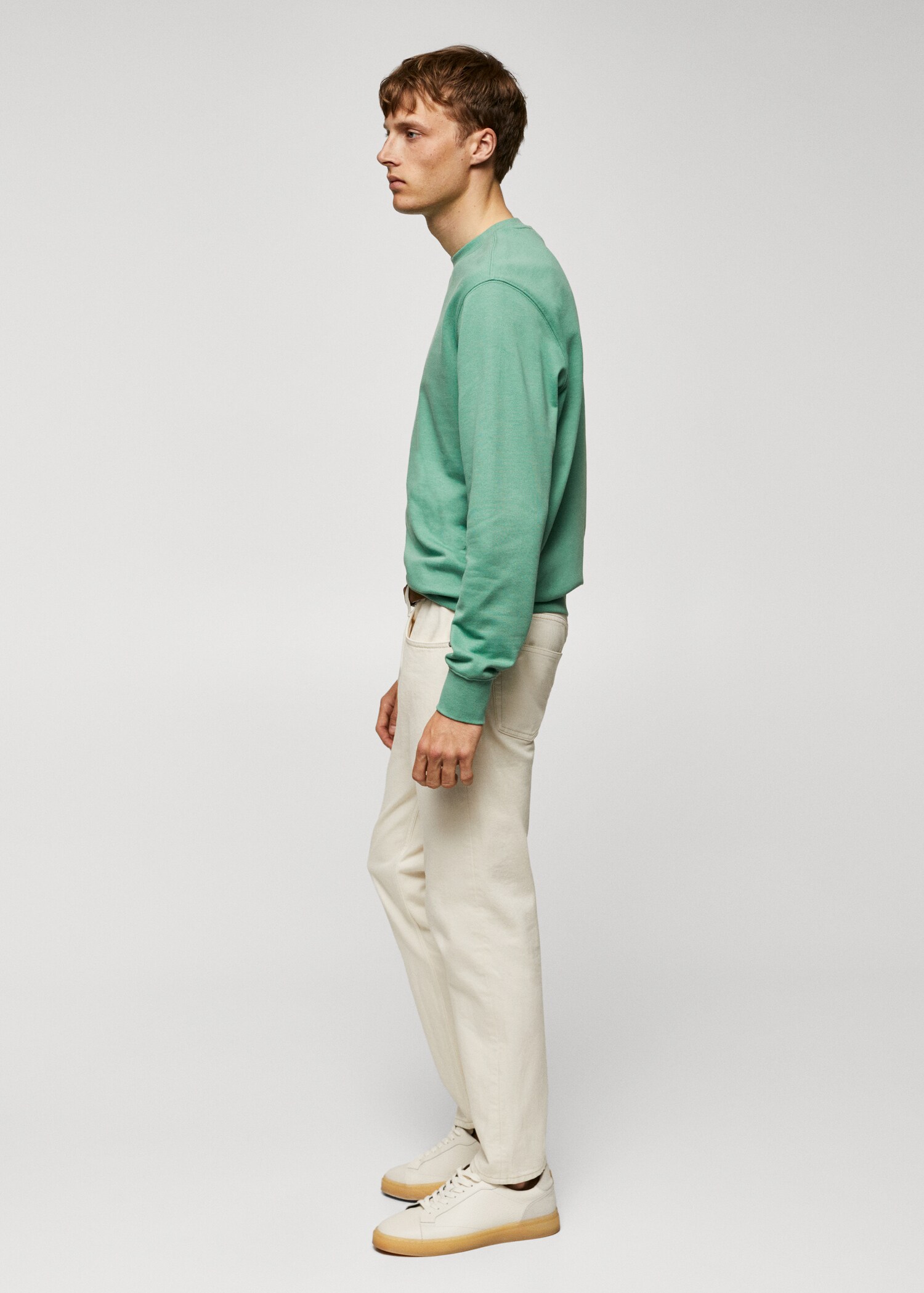 100% cotton basic sweatshirt  - Details of the article 2