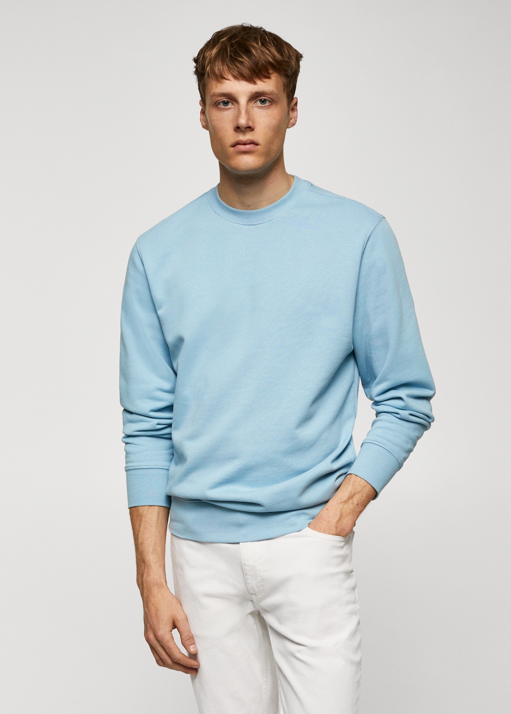 100% cotton basic sweatshirt