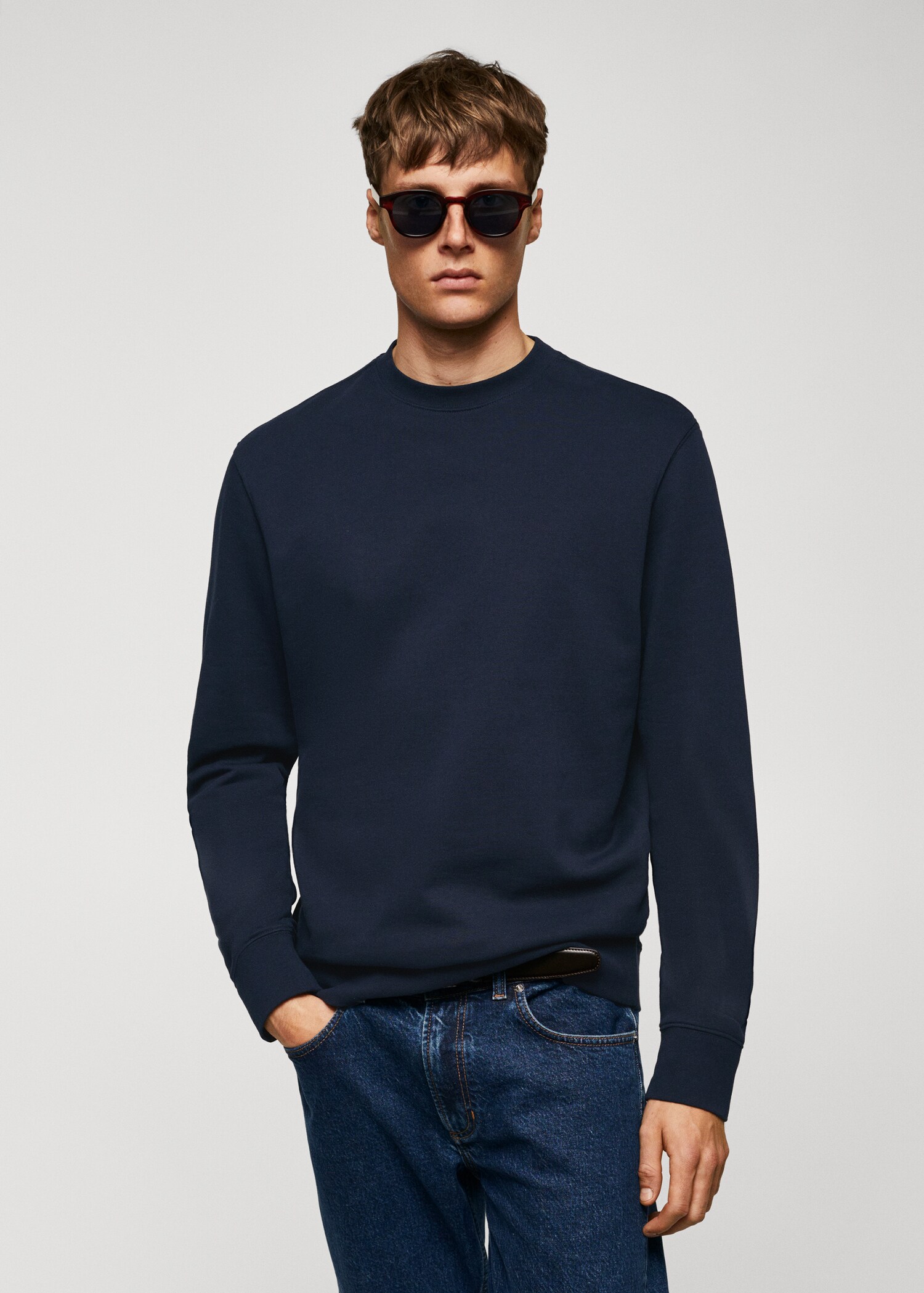 100% cotton basic sweatshirt  - Medium plane