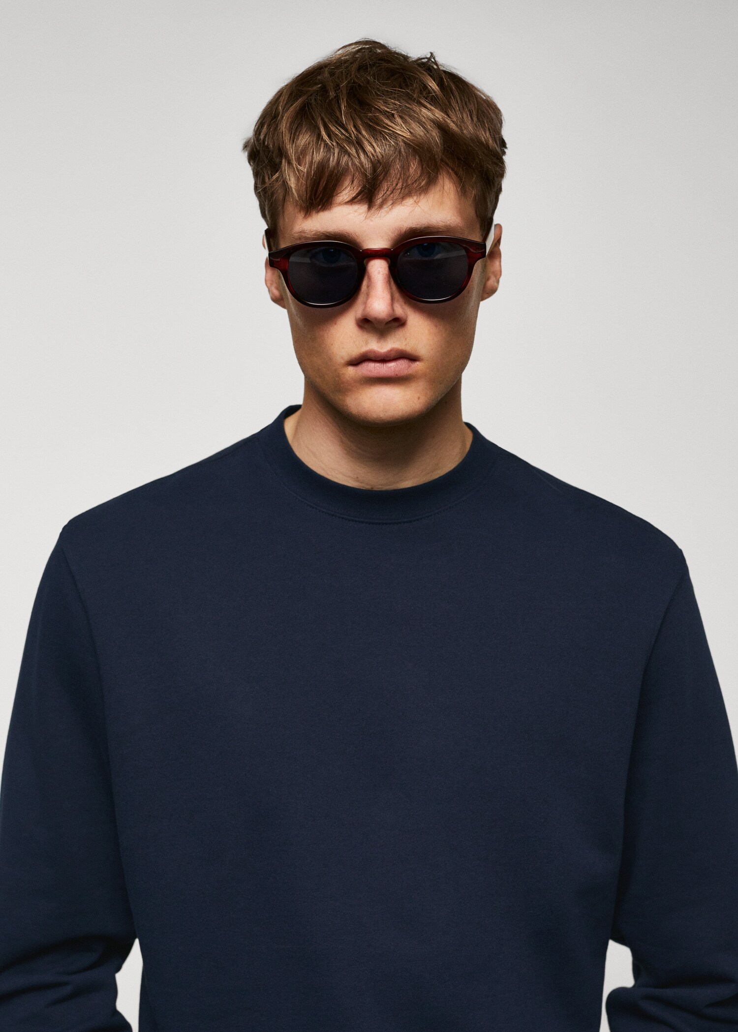 100% cotton basic sweatshirt  - Details of the article 1