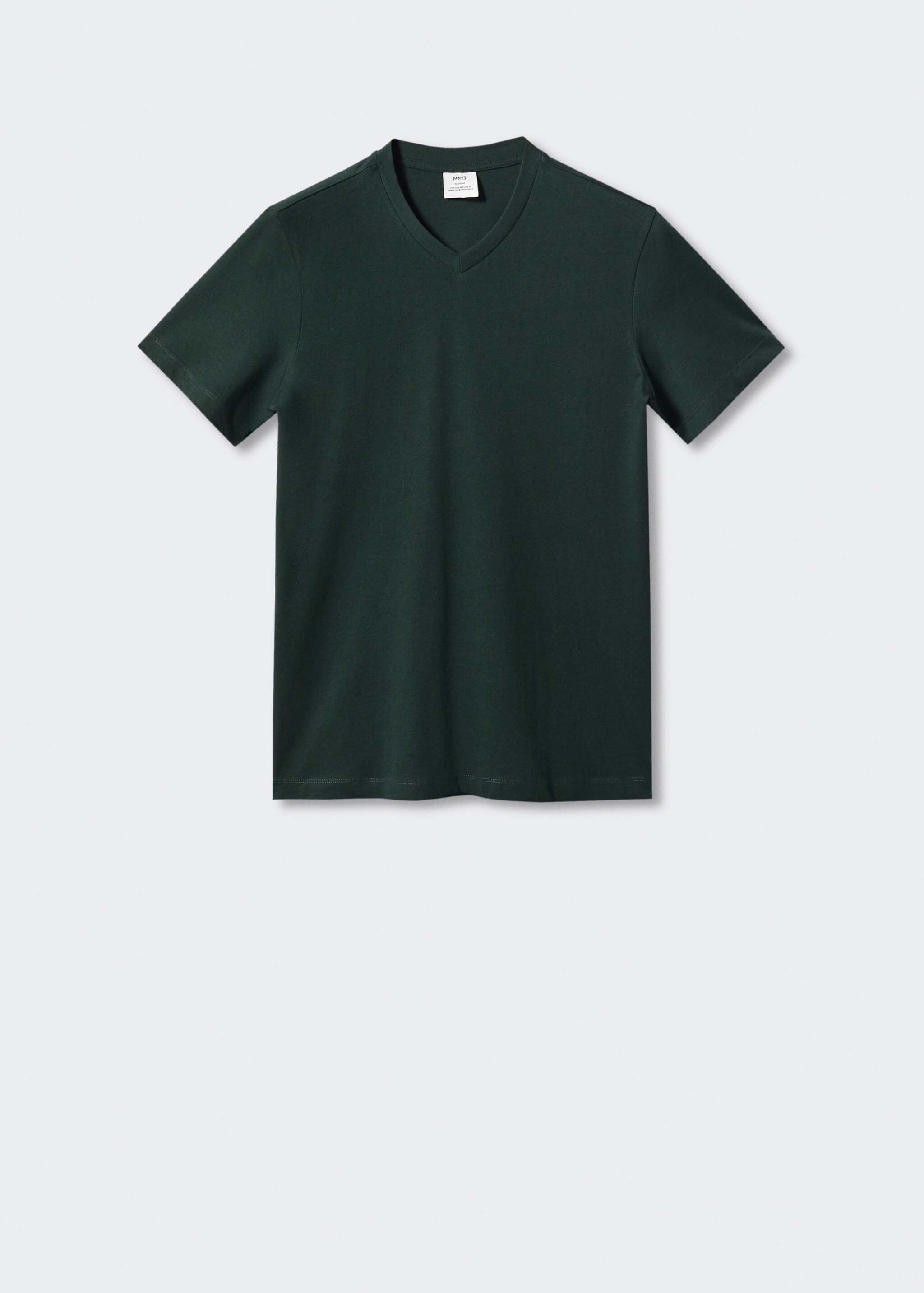 Camiseta básica algodón cuello pico - Artículo sin modelo