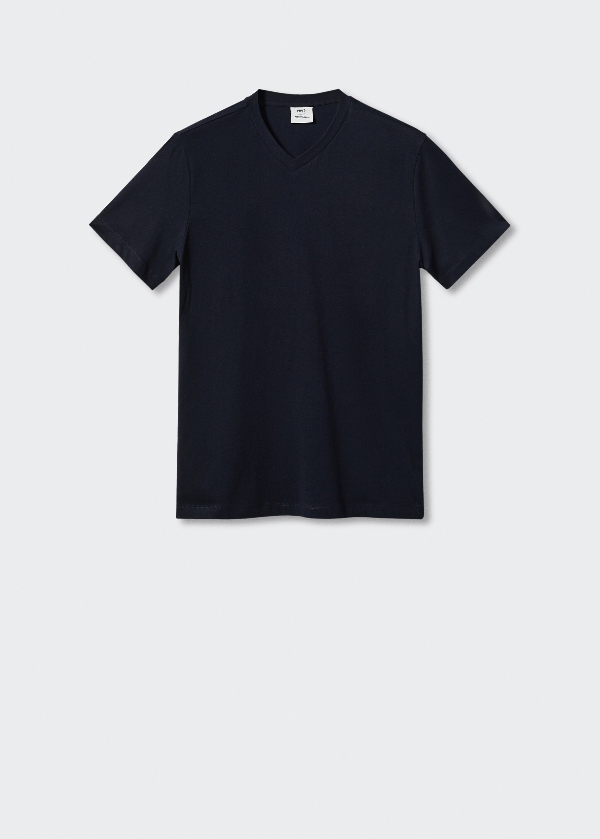 Basic cotton V-neck T-shirt - Article without model