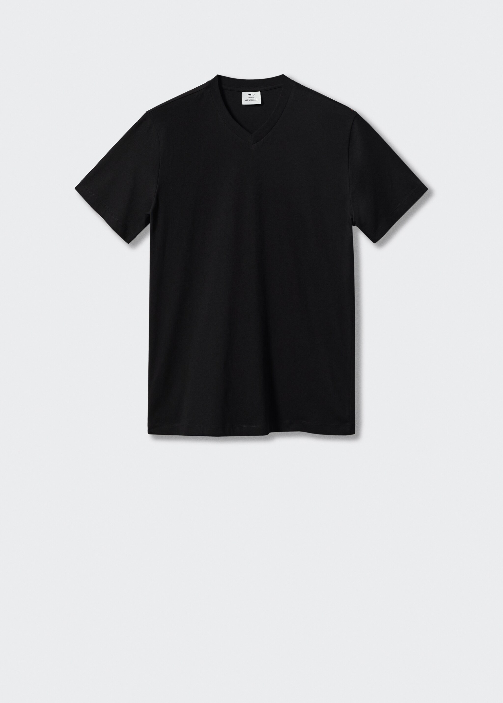 T-shirt basique coton col V - Article sans modèle