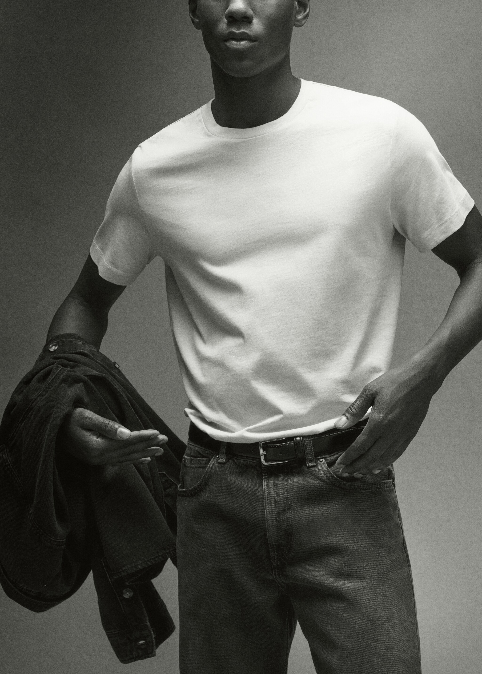 Basic cotton stretch T-shirt - Details of the article 7
